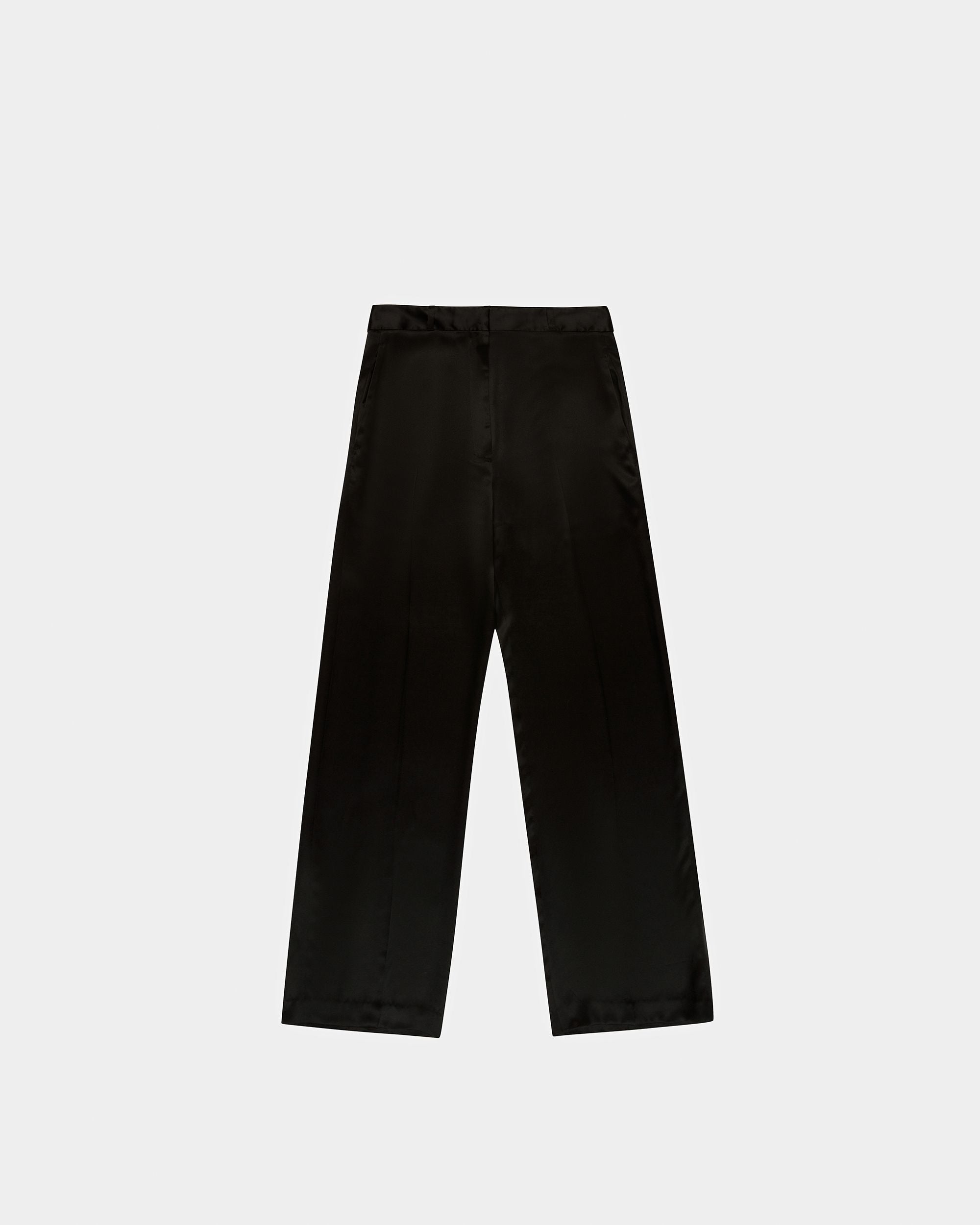 Bally Global - Pantalones De Seda En Negro - Negro