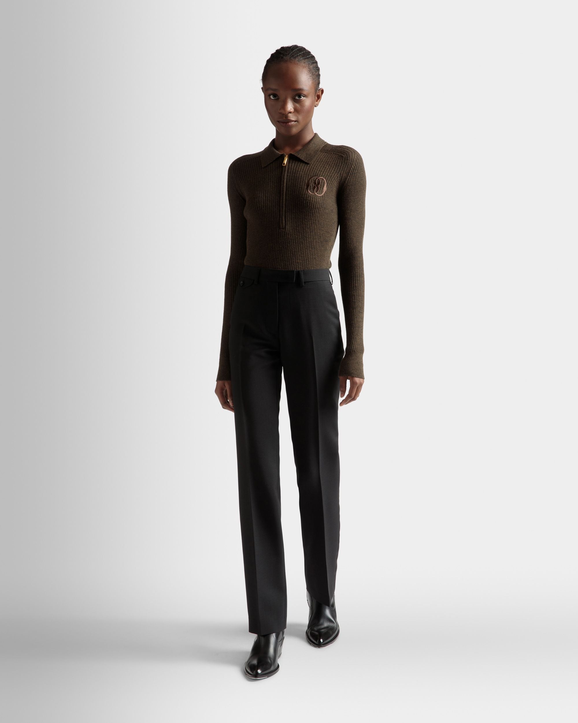 Bally Global - Pantalones De Traje De Pernera Recta - Negro