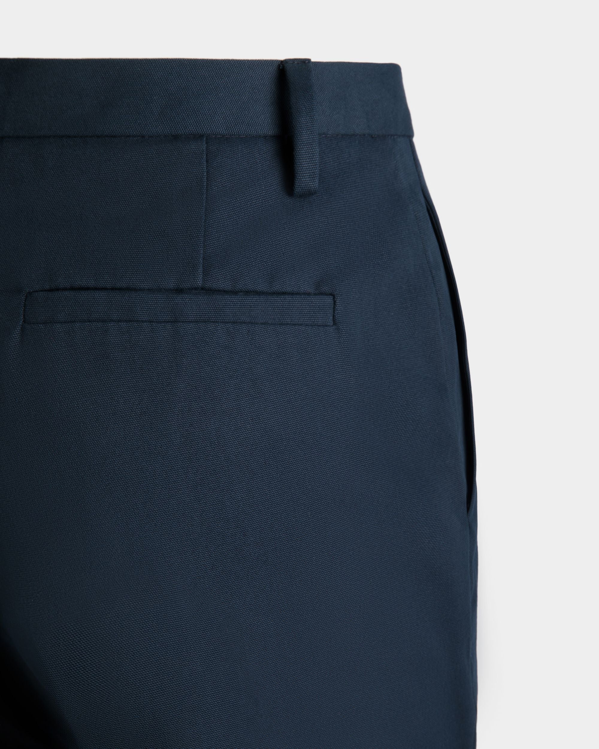 Bally Global - Pants in Blue Cotton - Blue
