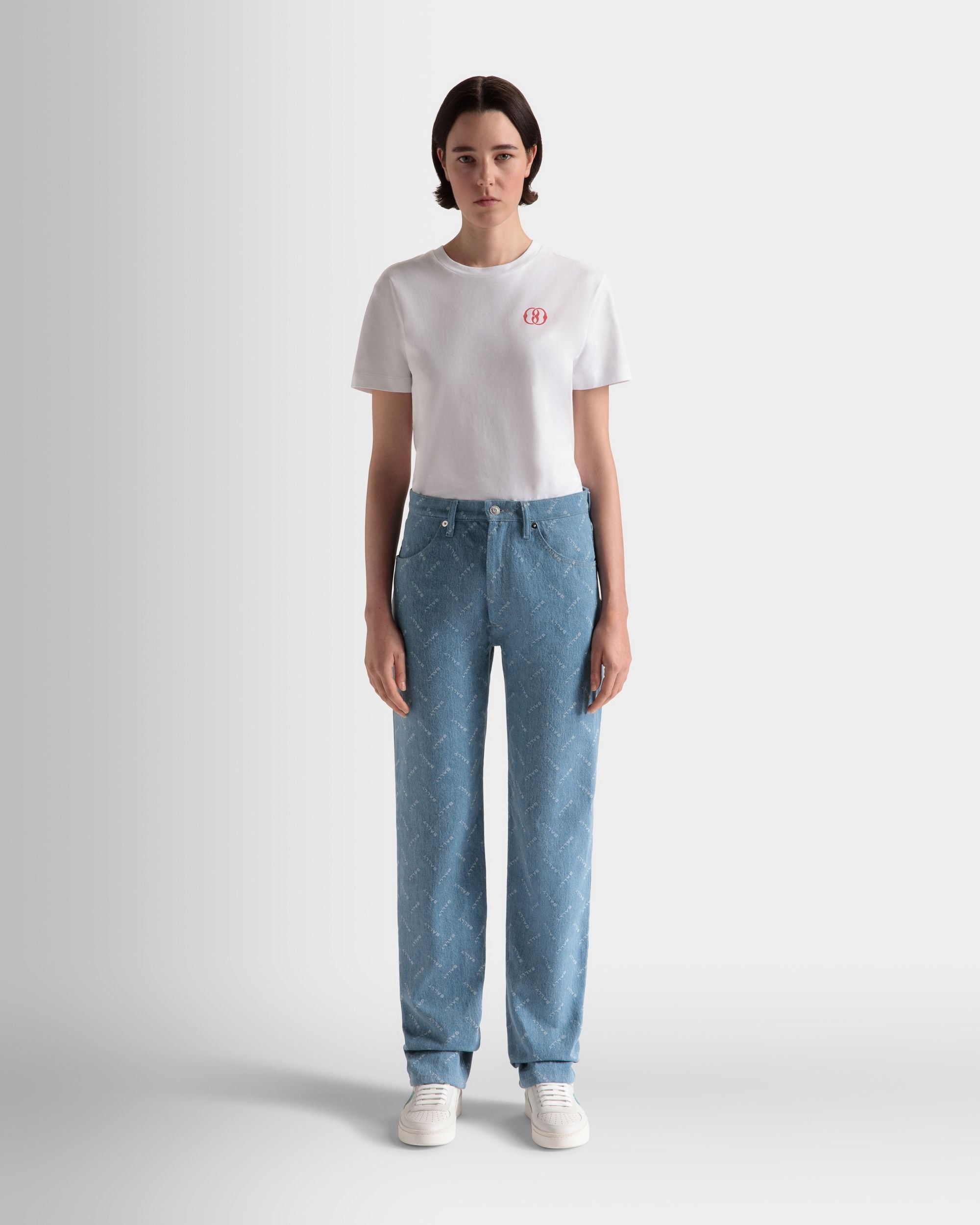 Bally Global - Denim Pants in Light Blue Cotton - Blue