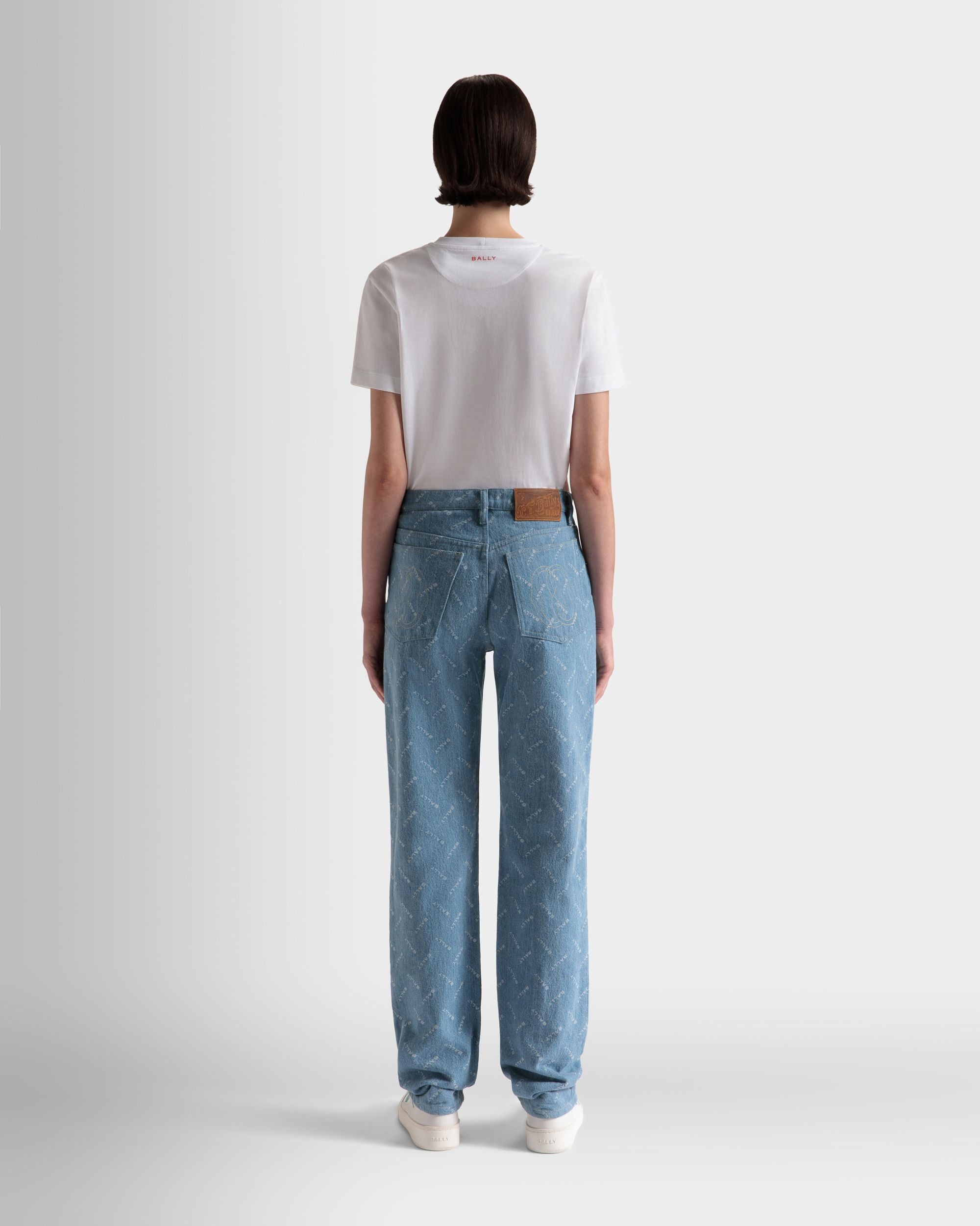 Bally Global - Denim Pants in Light Blue Cotton - Blue
