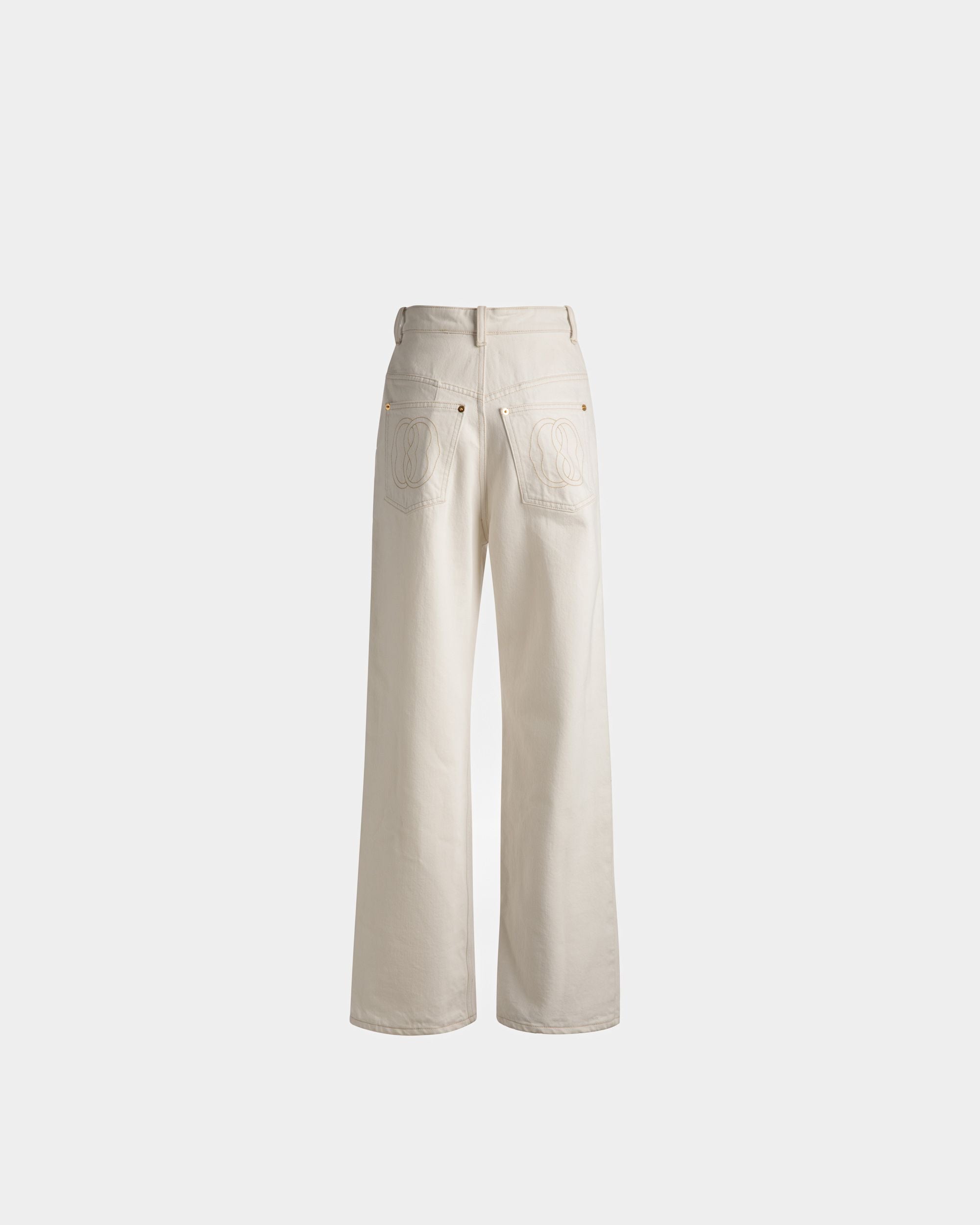 Bally Global - Vaqueros Desteñidos De Denim Color Hueso - Blanco