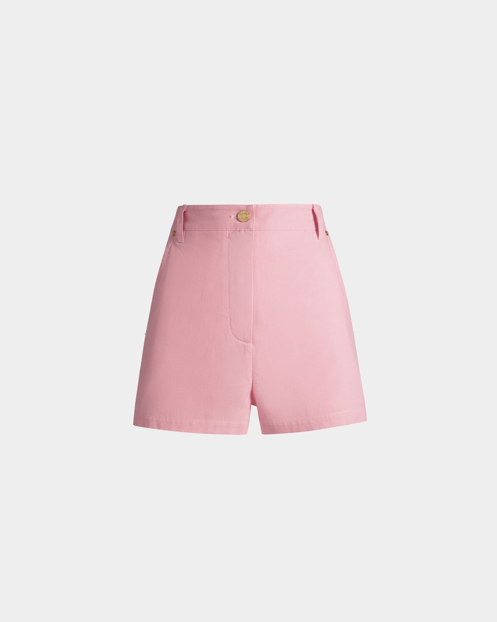 Bally Global - Shorts in Pink Cotton Denim - Pink