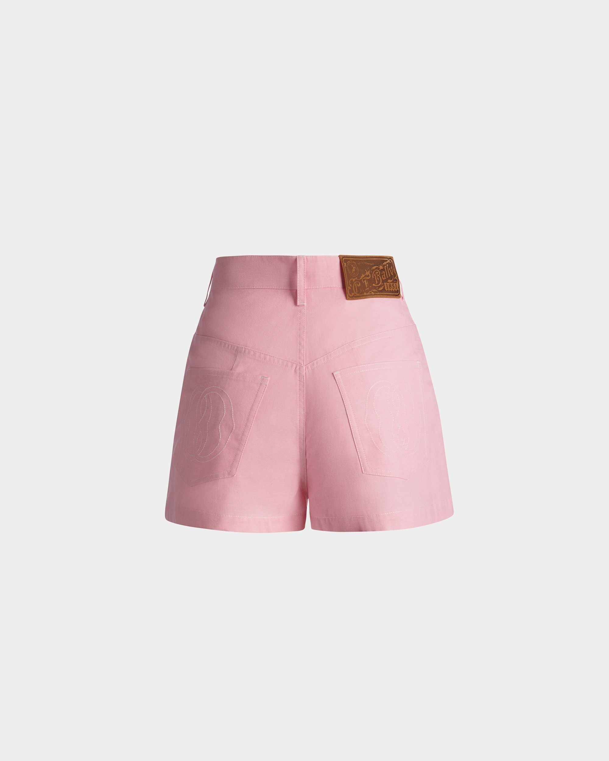 Bally Global - Shorts in Pink Cotton Denim - Pink