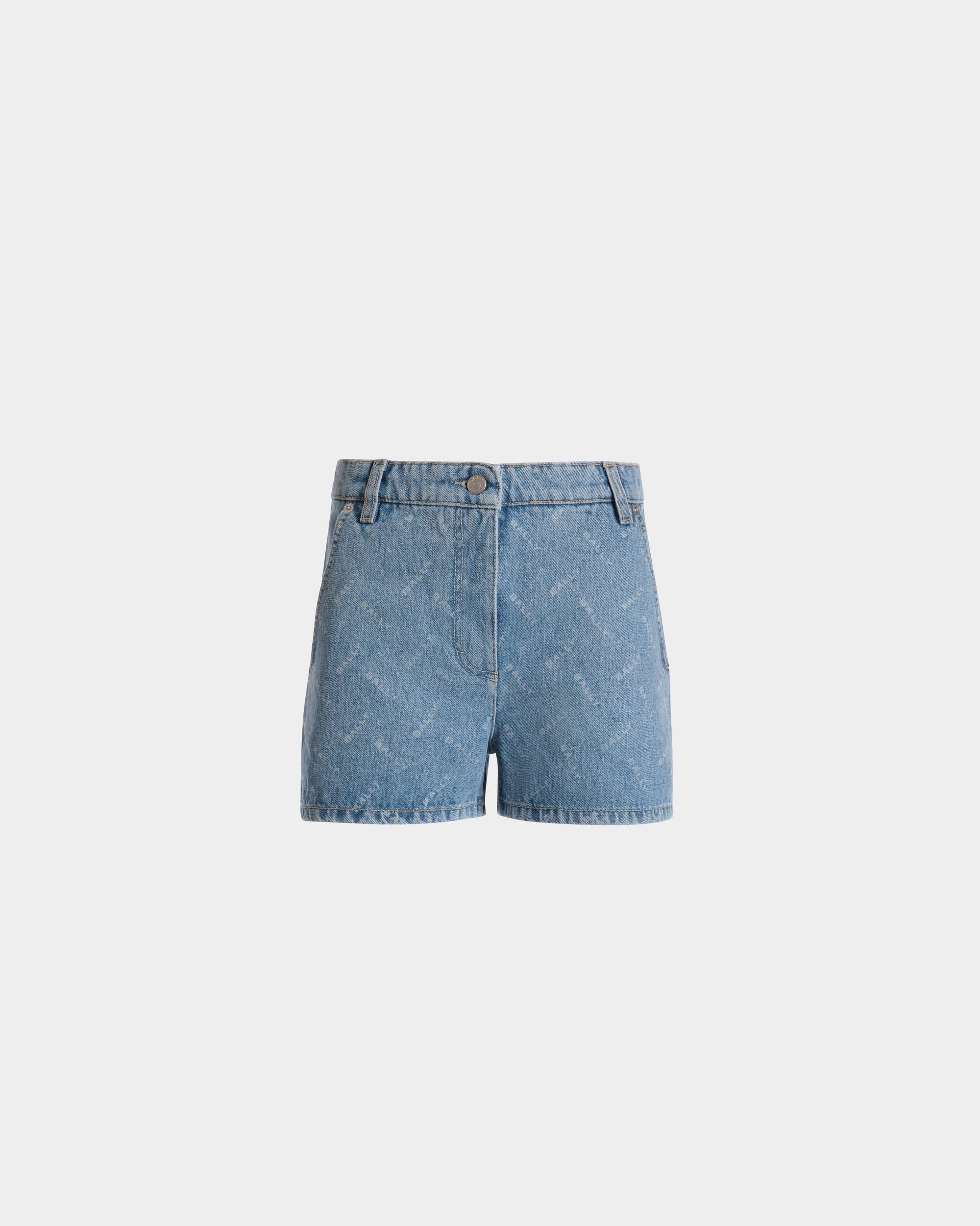 Bally Global - Denim Shorts in Light Blue Cotton - Azul