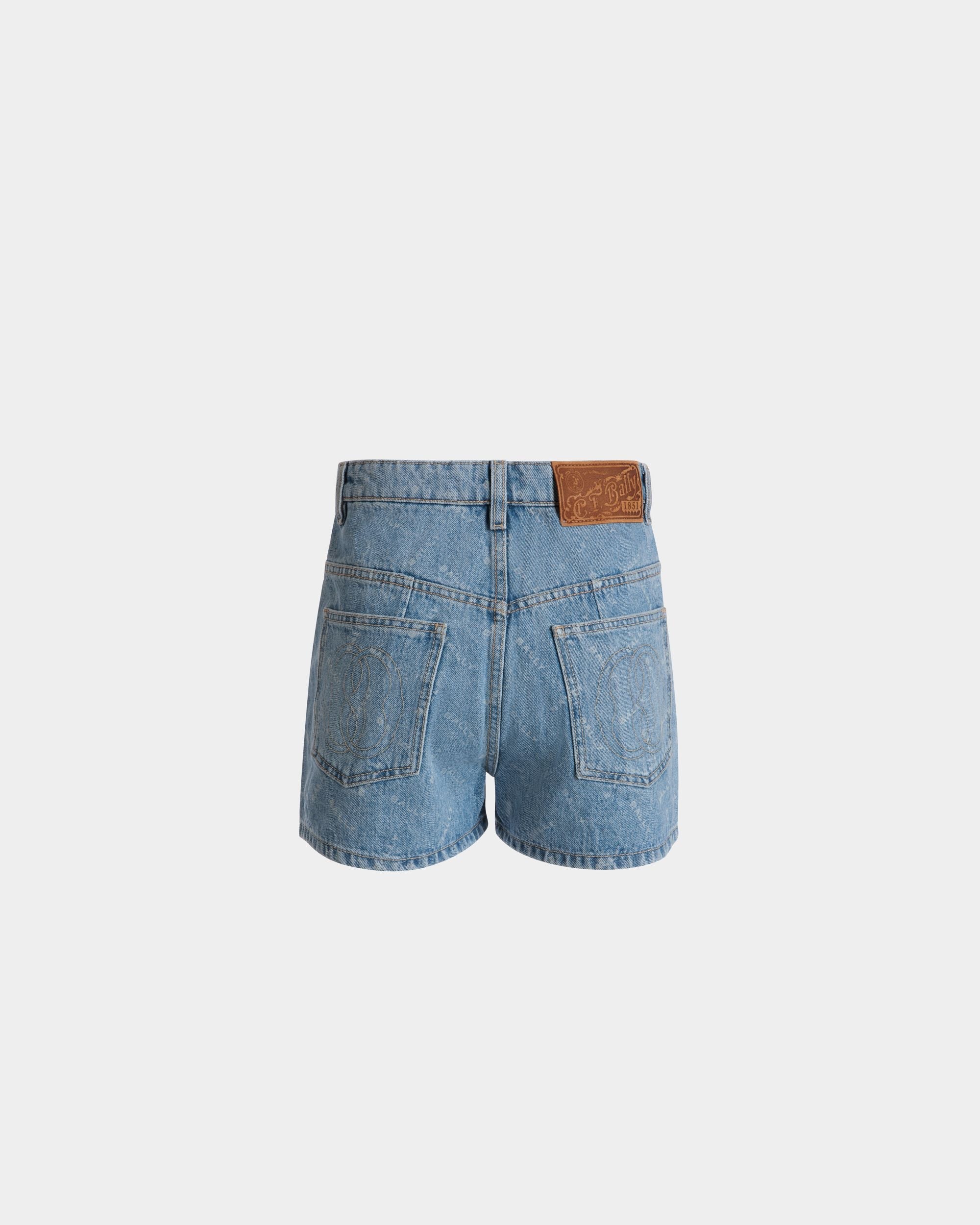 Bally Global - Denim Shorts in Light Blue Cotton - Azul