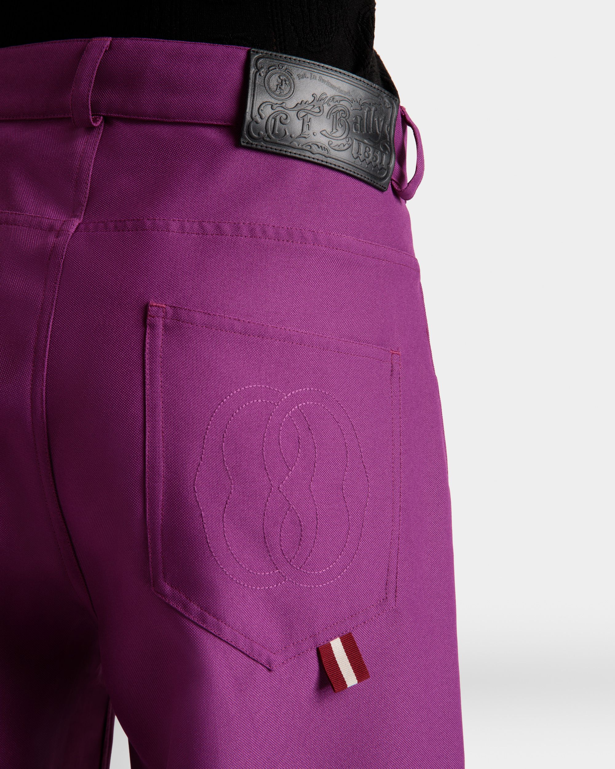 Bally Global - High Waisted Pants In Pink - Pink