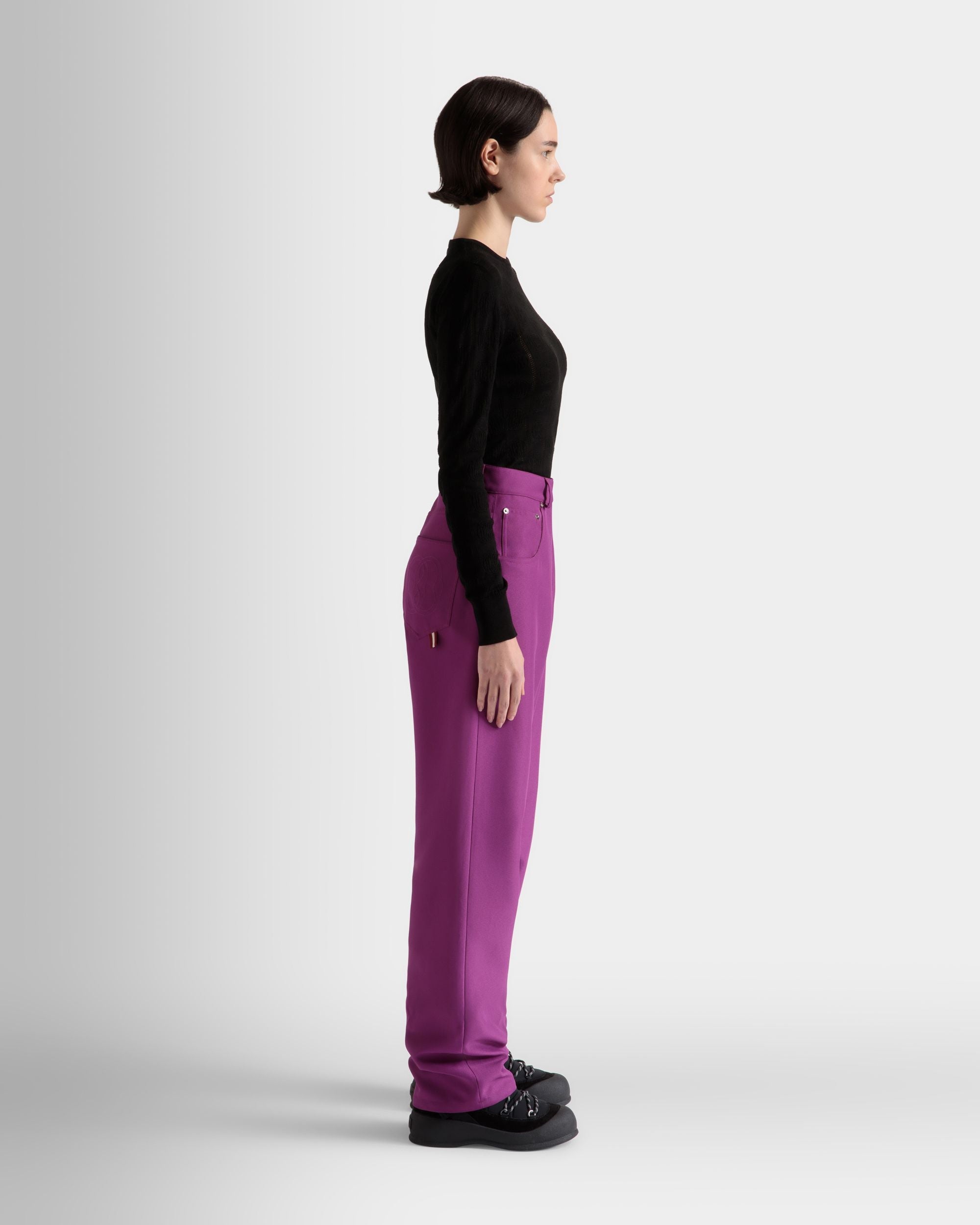 Bally Global - High Waisted Pants In Pink - Pink