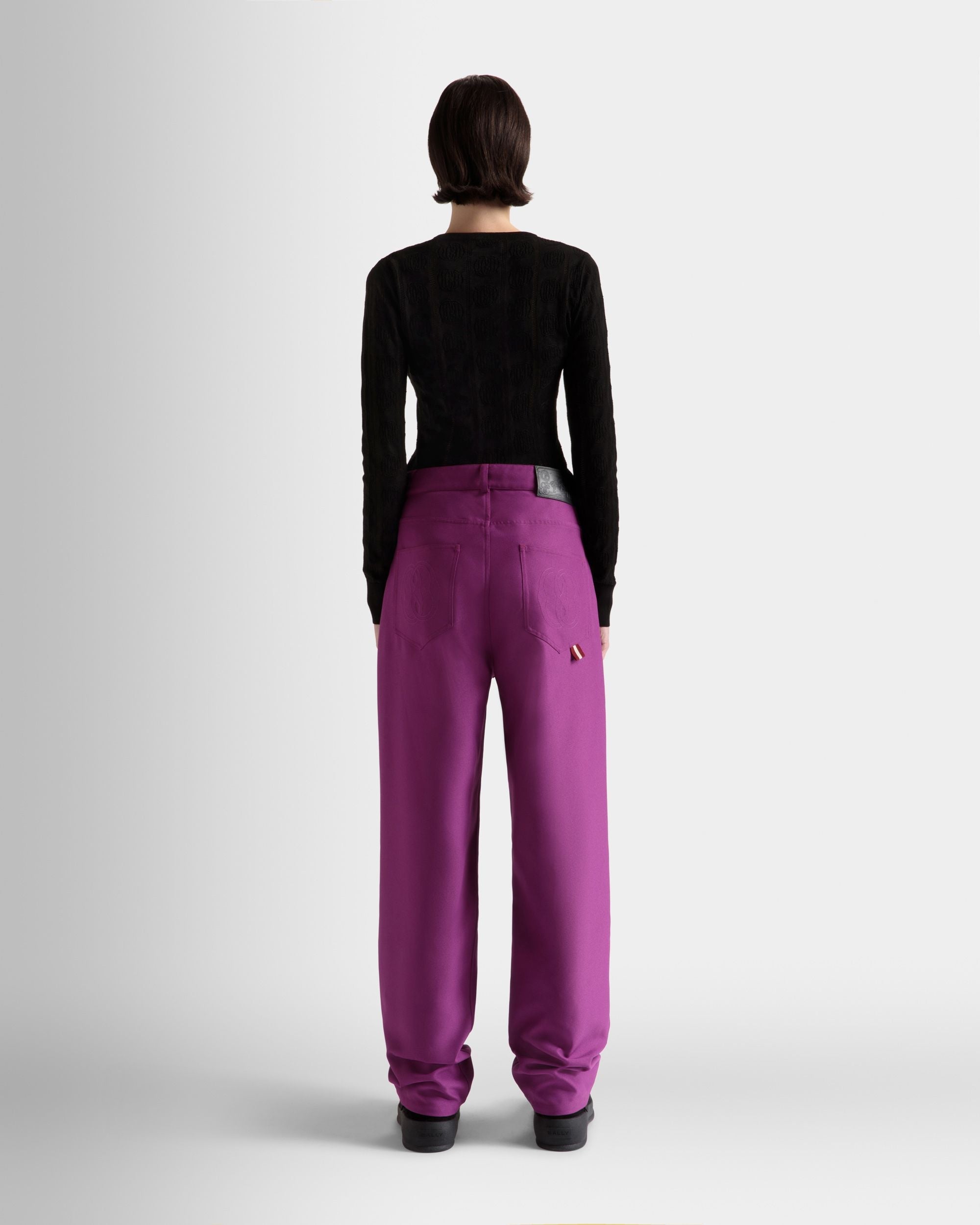 Bally Global - High Waisted Pants In Pink - Pink