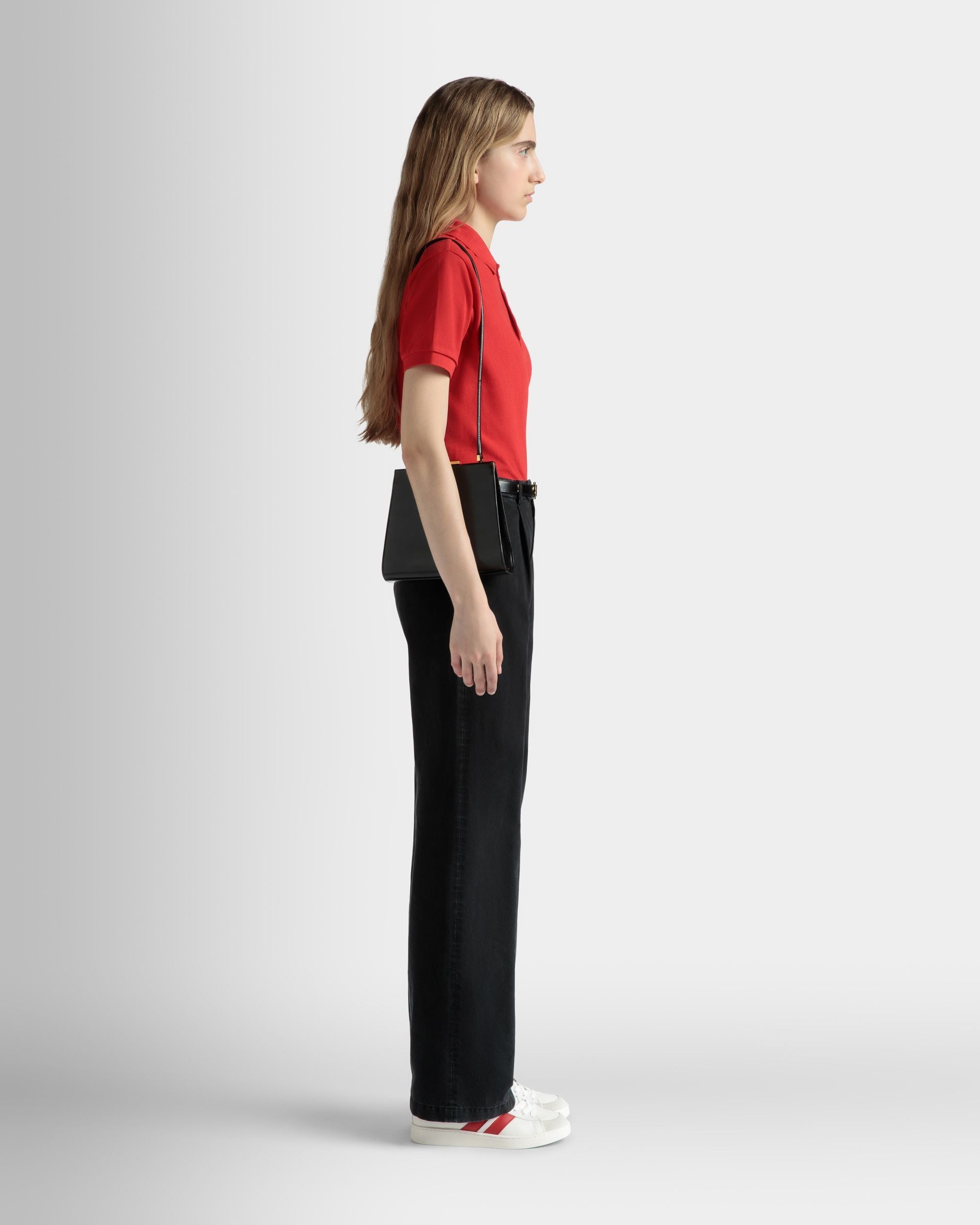 Bally Global - Pleated Pants in Black Washed Cotton - Black