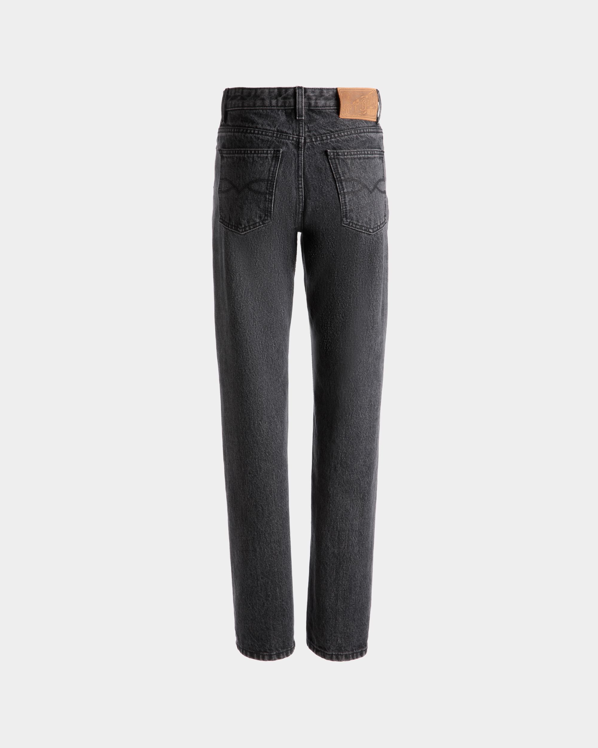 Bally Global - Jean Flare En Coton Gris Chiné - Gris