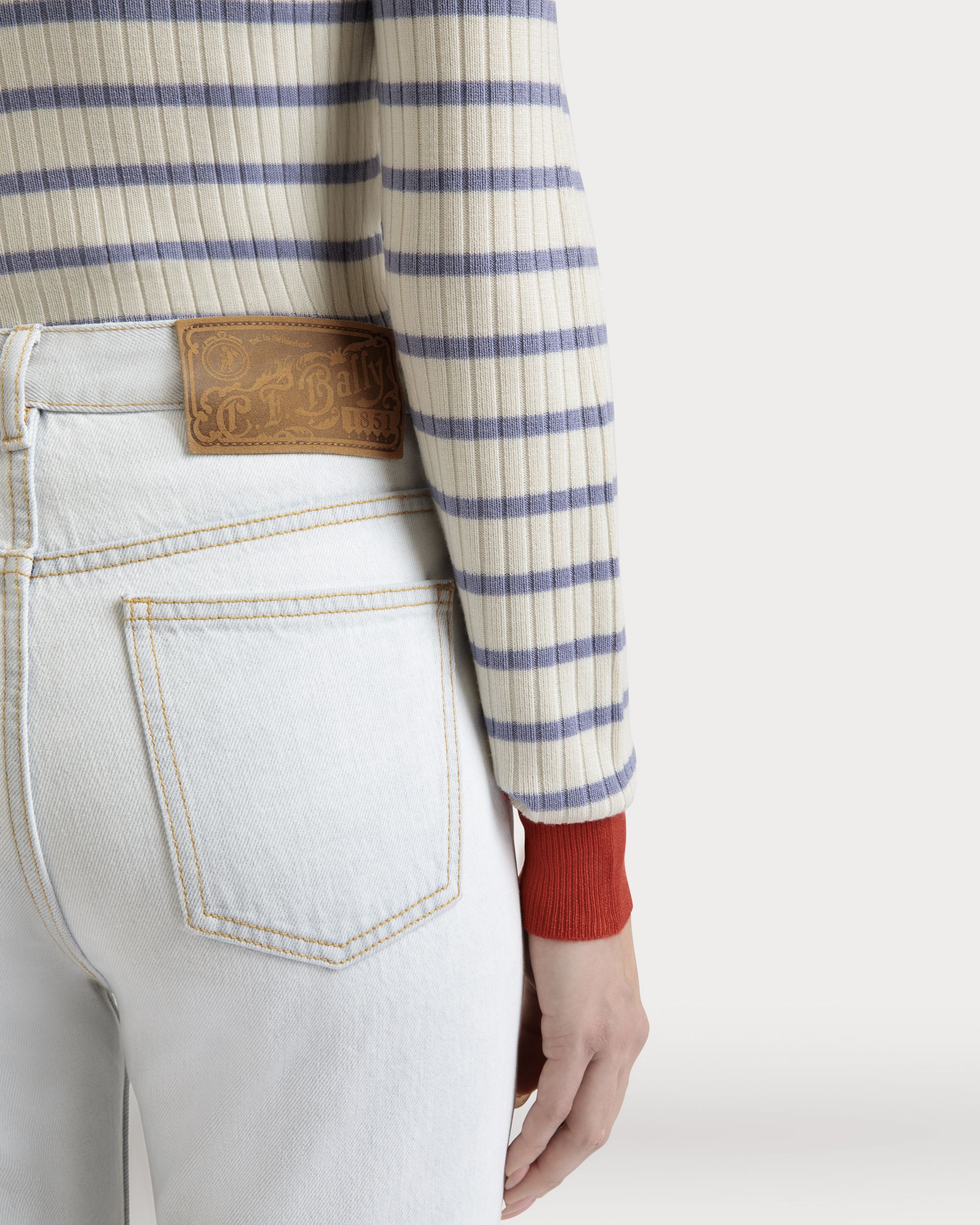 Bally Global - Denim Pants in Light Blue Cotton - Blue