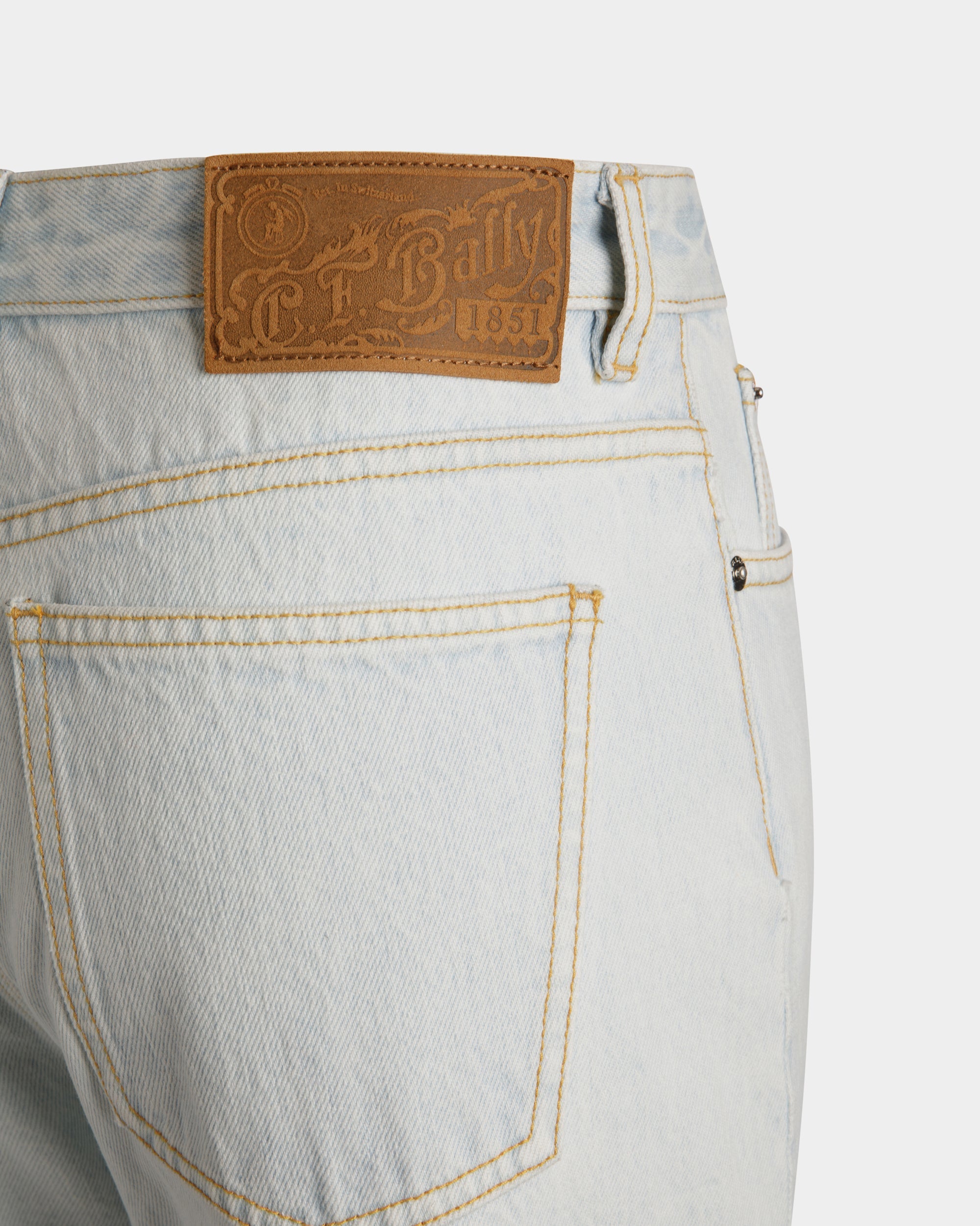 Bally Global - Denim Pants in Light Blue Cotton - Blue
