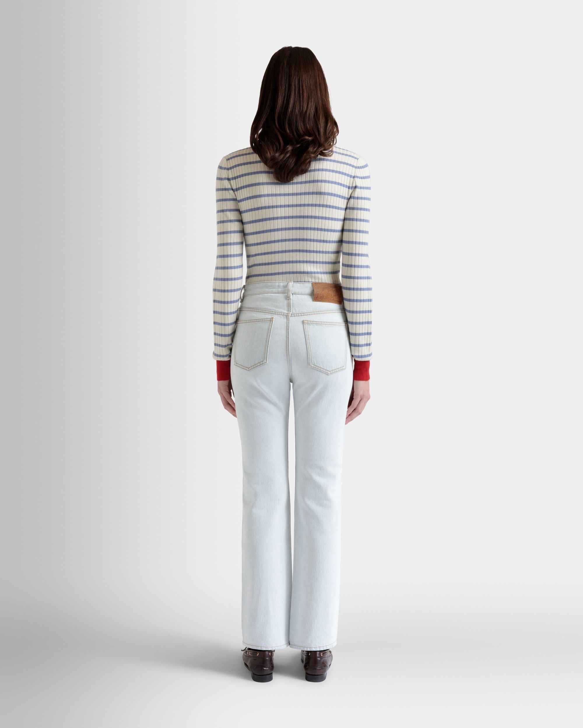 Bally Global - Denim Pants in Light Blue Cotton - Blue
