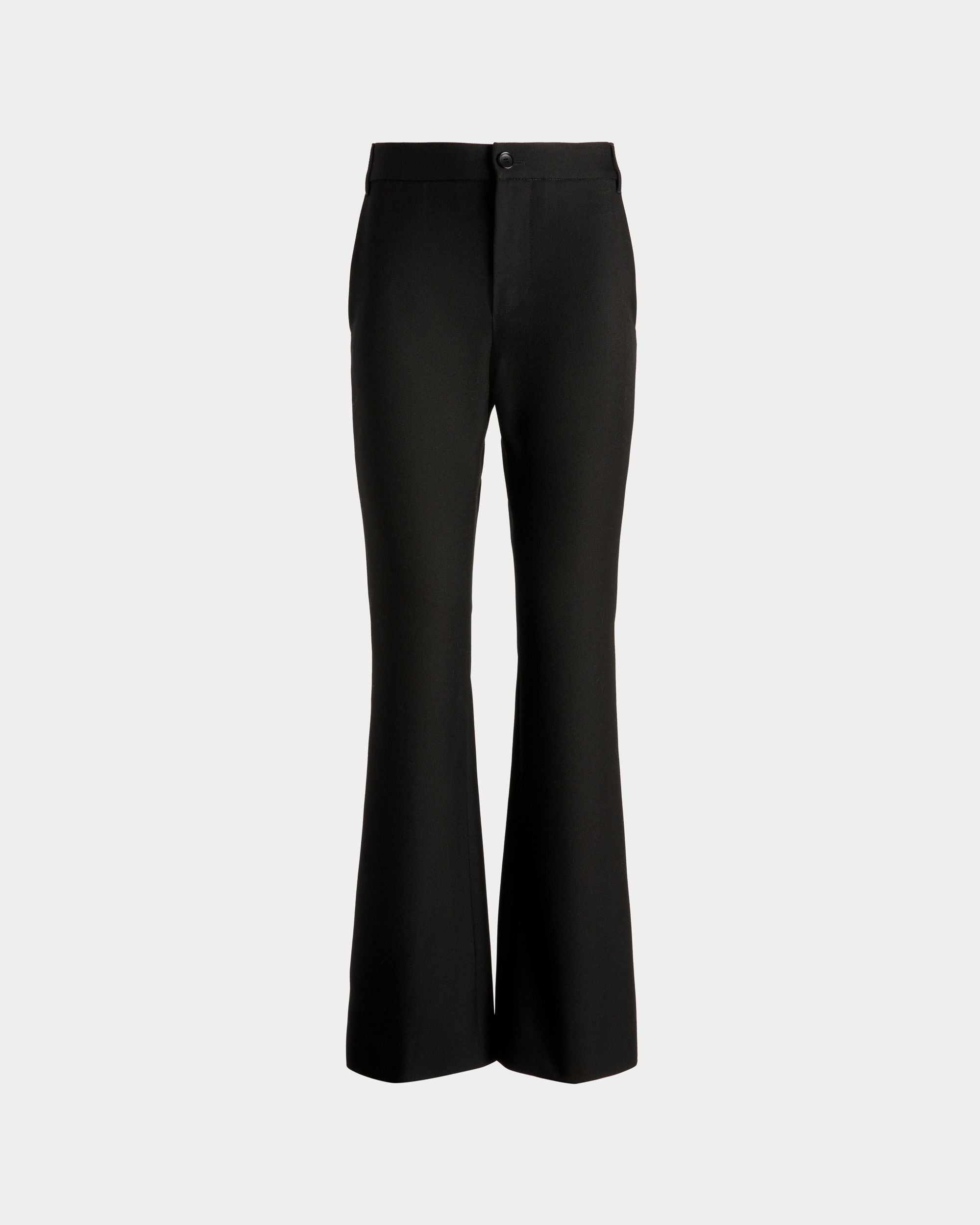 Bally Global - Flared Pants In Black Wool - Black