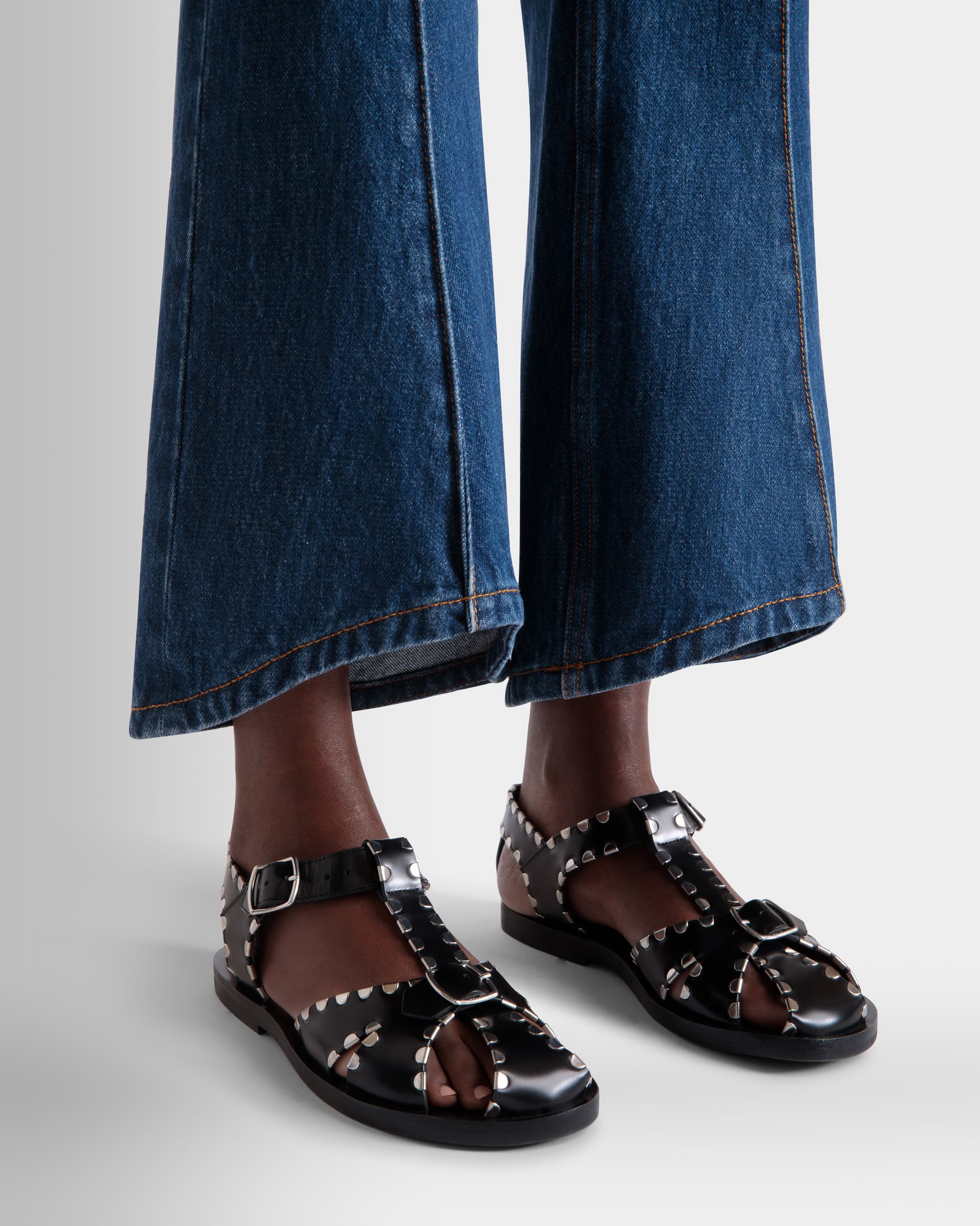 Bally Global - Denim Pants in Navy Blue Cotton - Blue