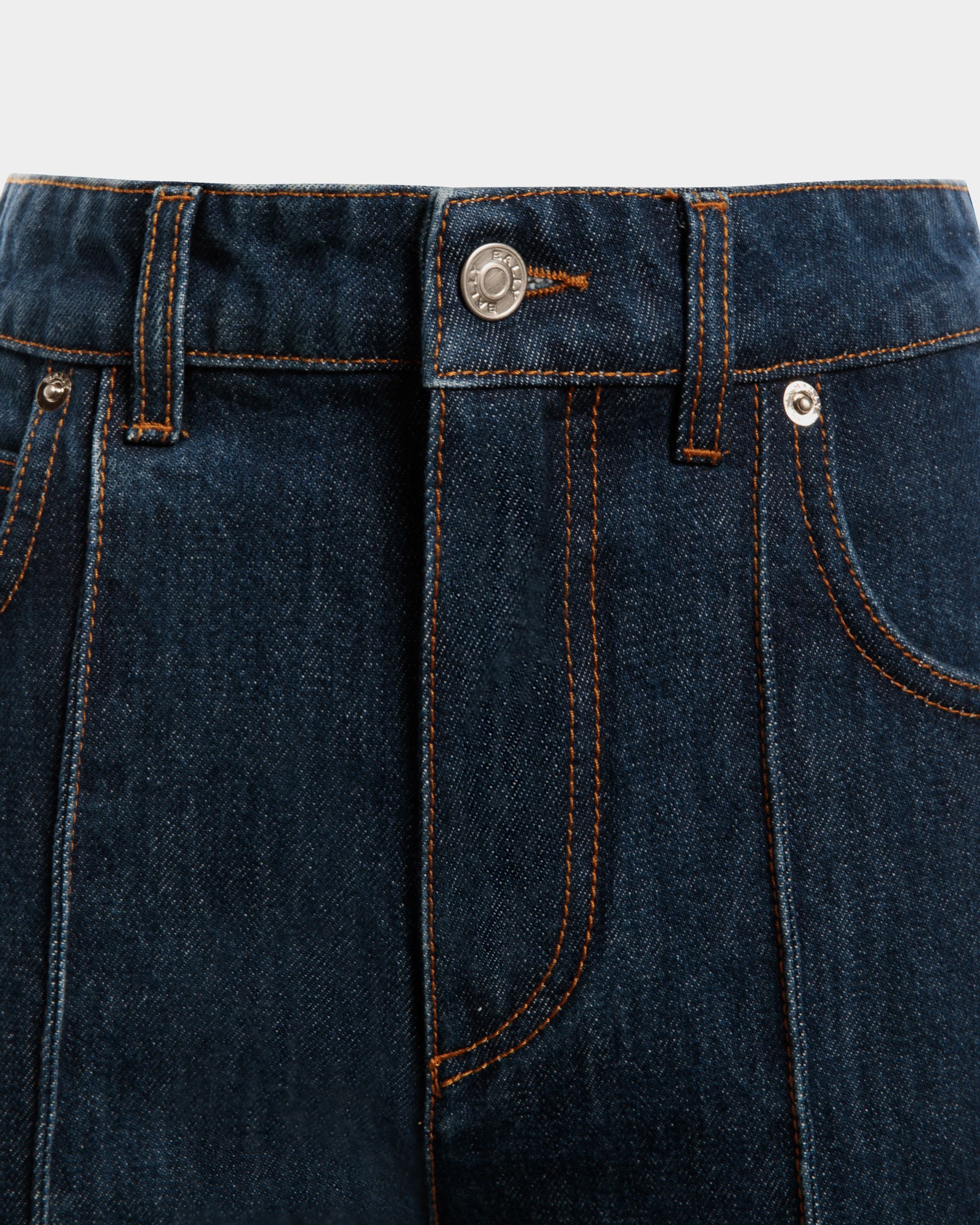 Bally Global - Denim Pants in Navy Blue Cotton - Blue