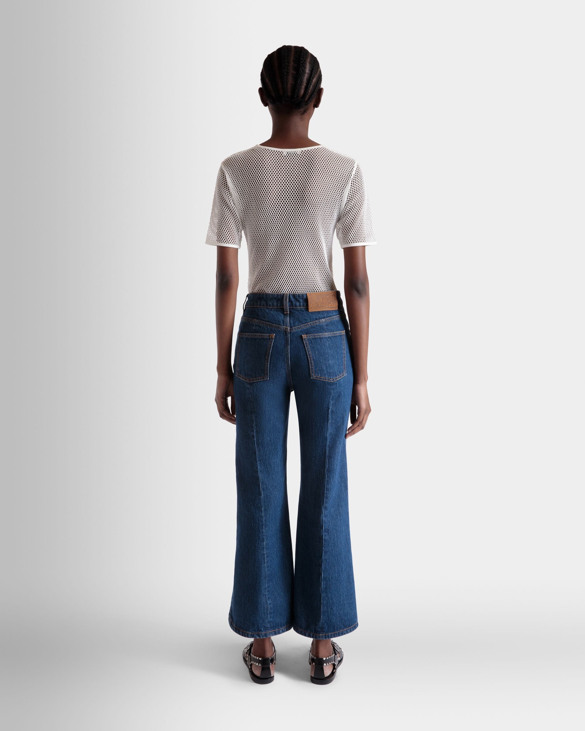 Bally Global - Denim Pants in Navy Blue Cotton - Blue