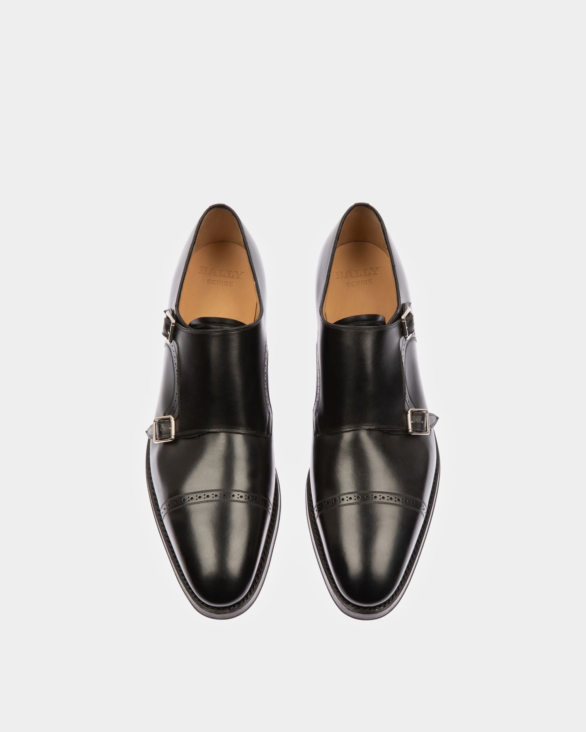 Bally Global - Scardino Men's Leather Monk Strap Shoe In Black - Black