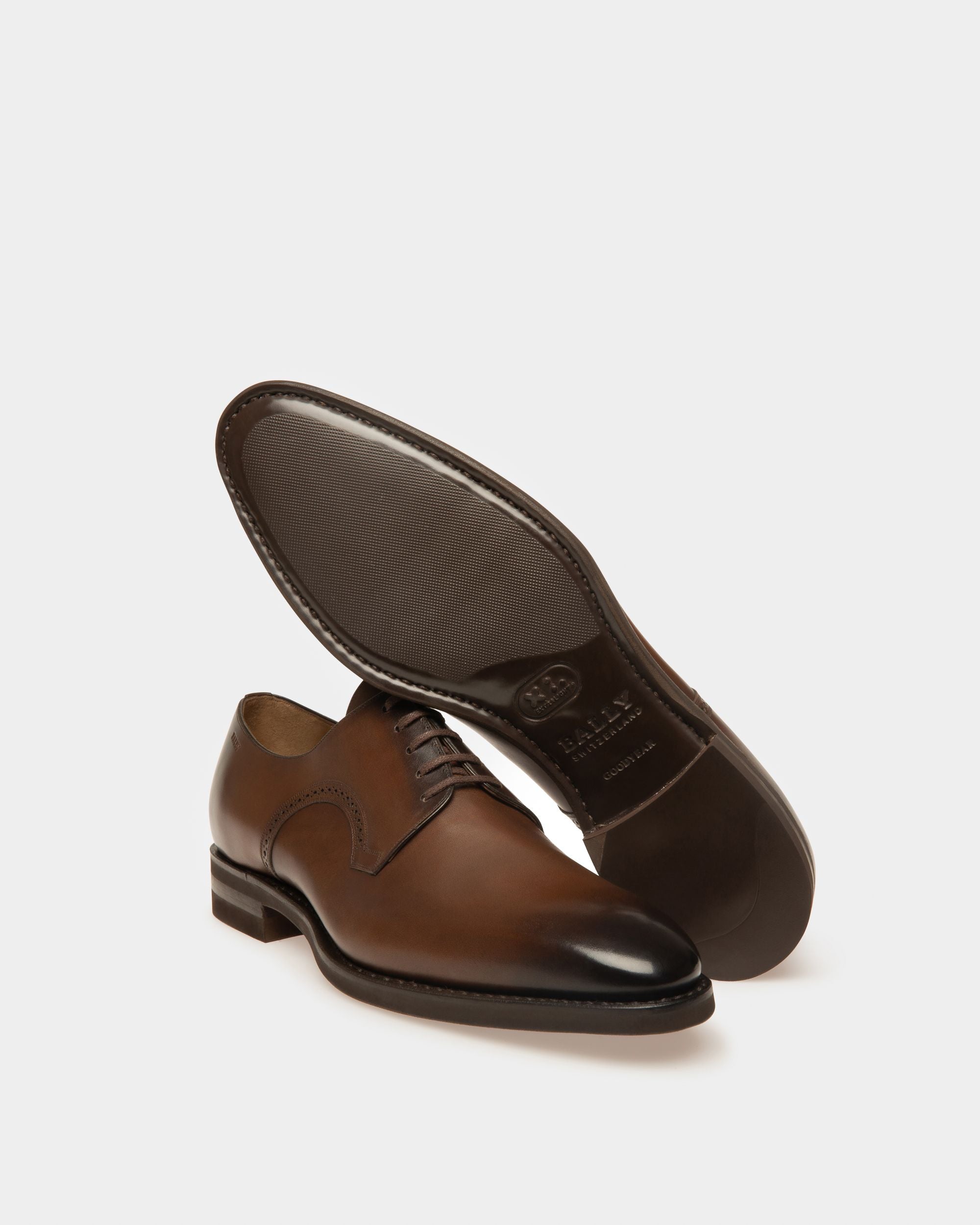 Bally Global - Scribe Novo Derby Shoes In Brown Leather - Brown