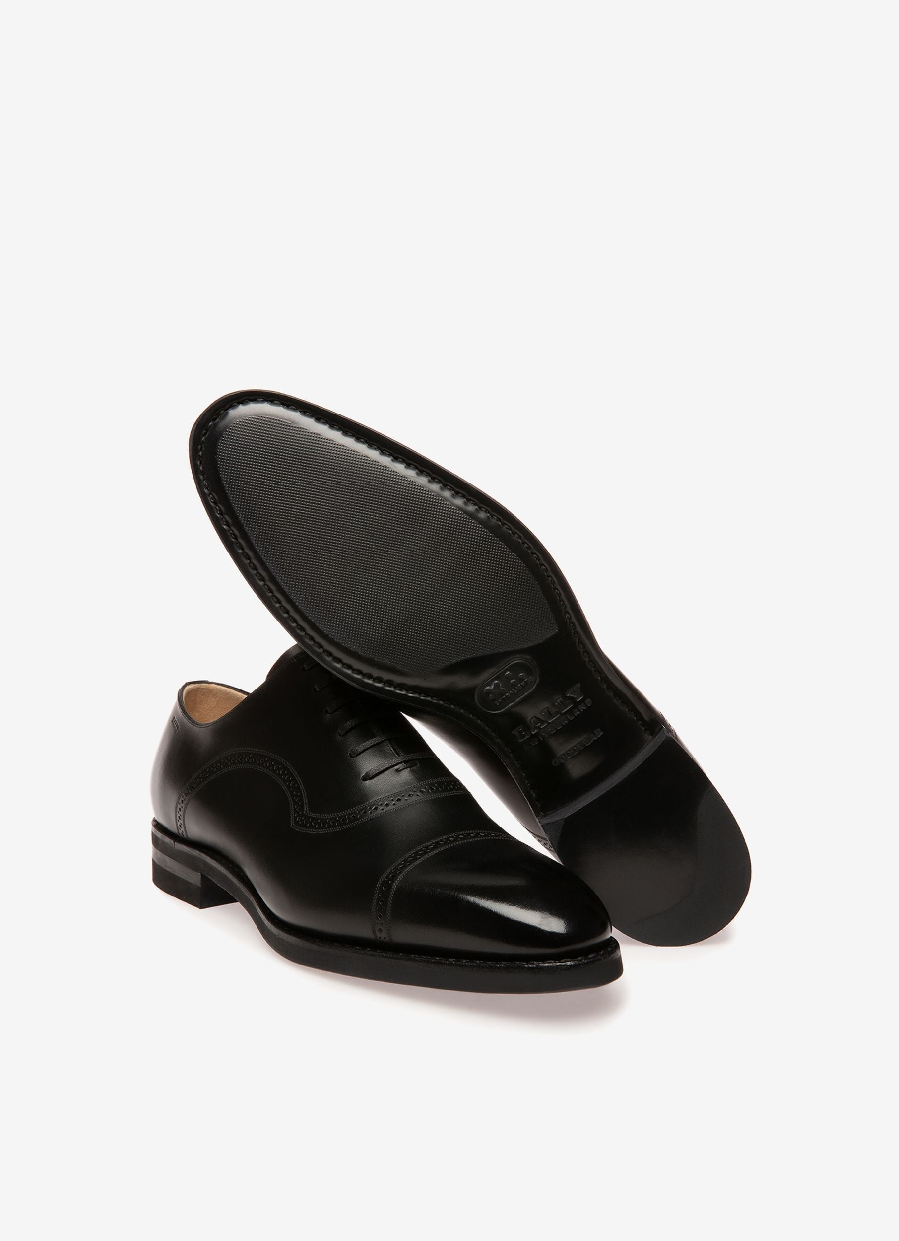 Bally Global - Scotch Zapato Oxford En Piel De Color Negro - Negro