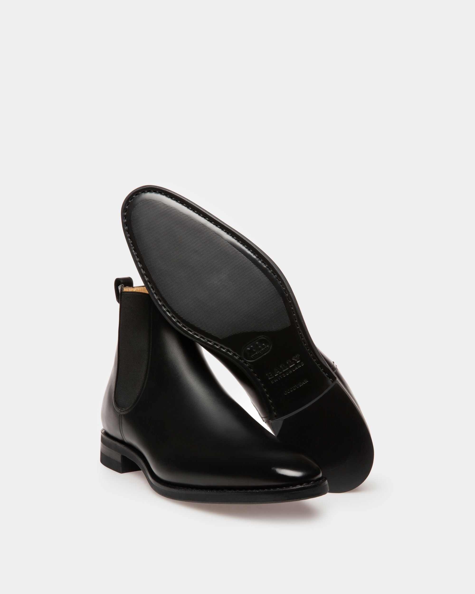 Bally Global - Scavone Men's Leather Boot In Black - Negro