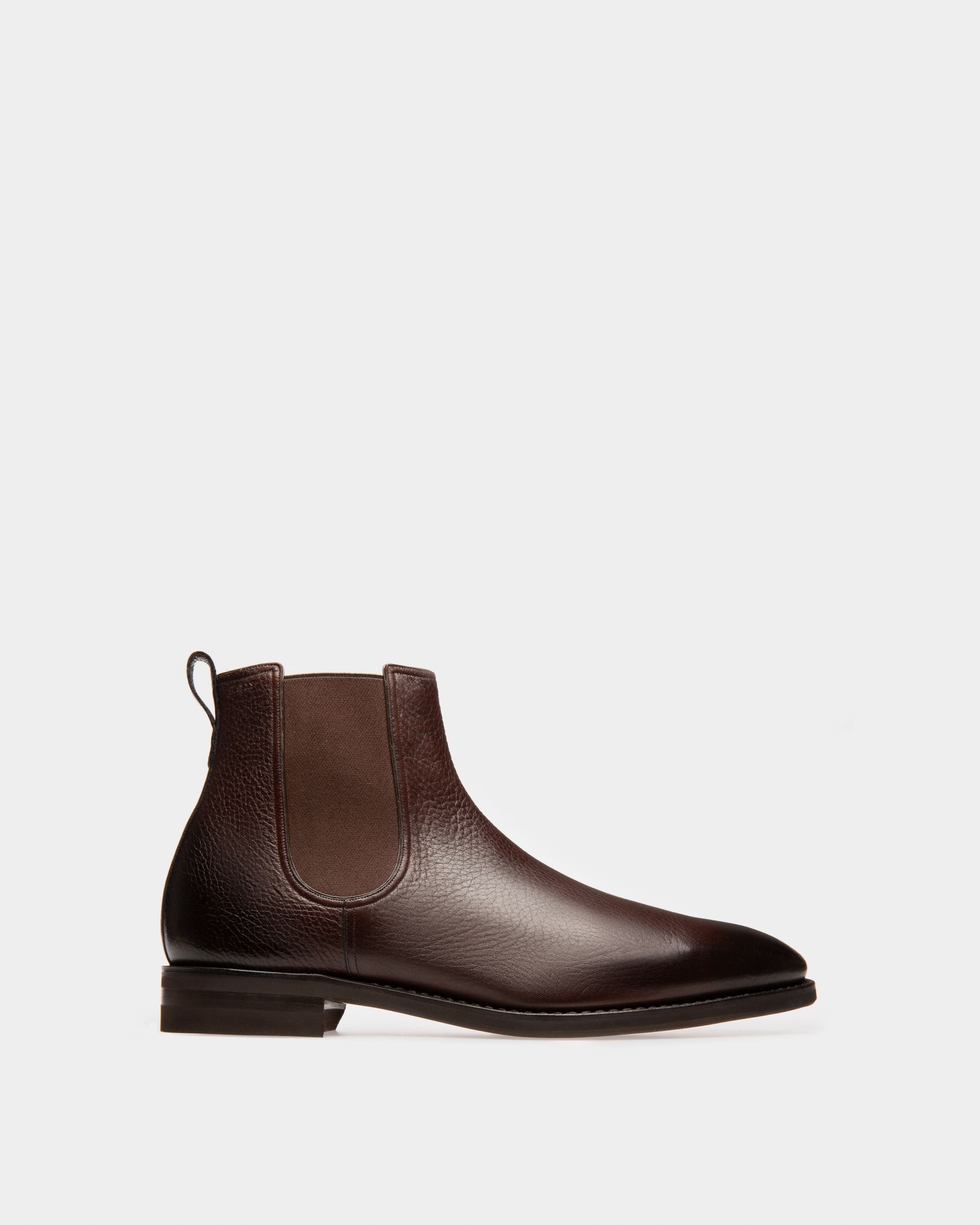 Bally Global - Bota Scavone De Piel Marrón Para Hombre - Marrón