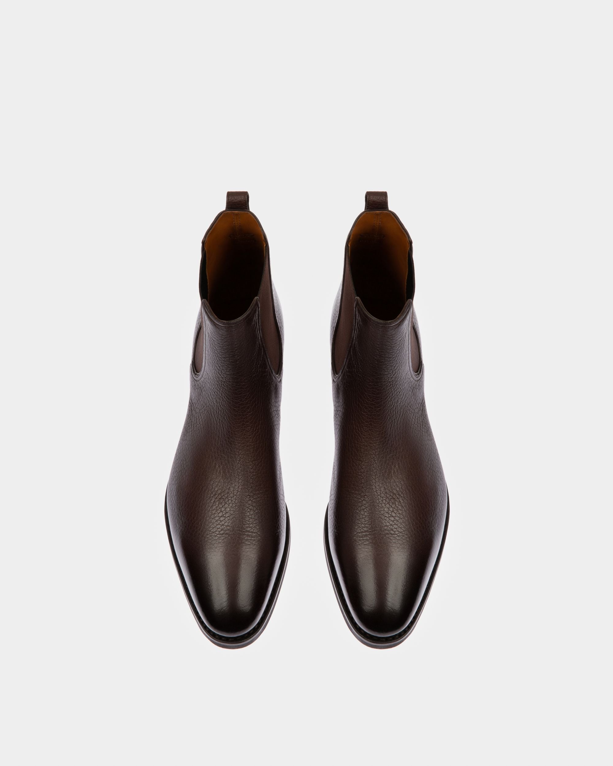 Bally Global - Bota Scavone De Piel Marrón Para Hombre - Marrón