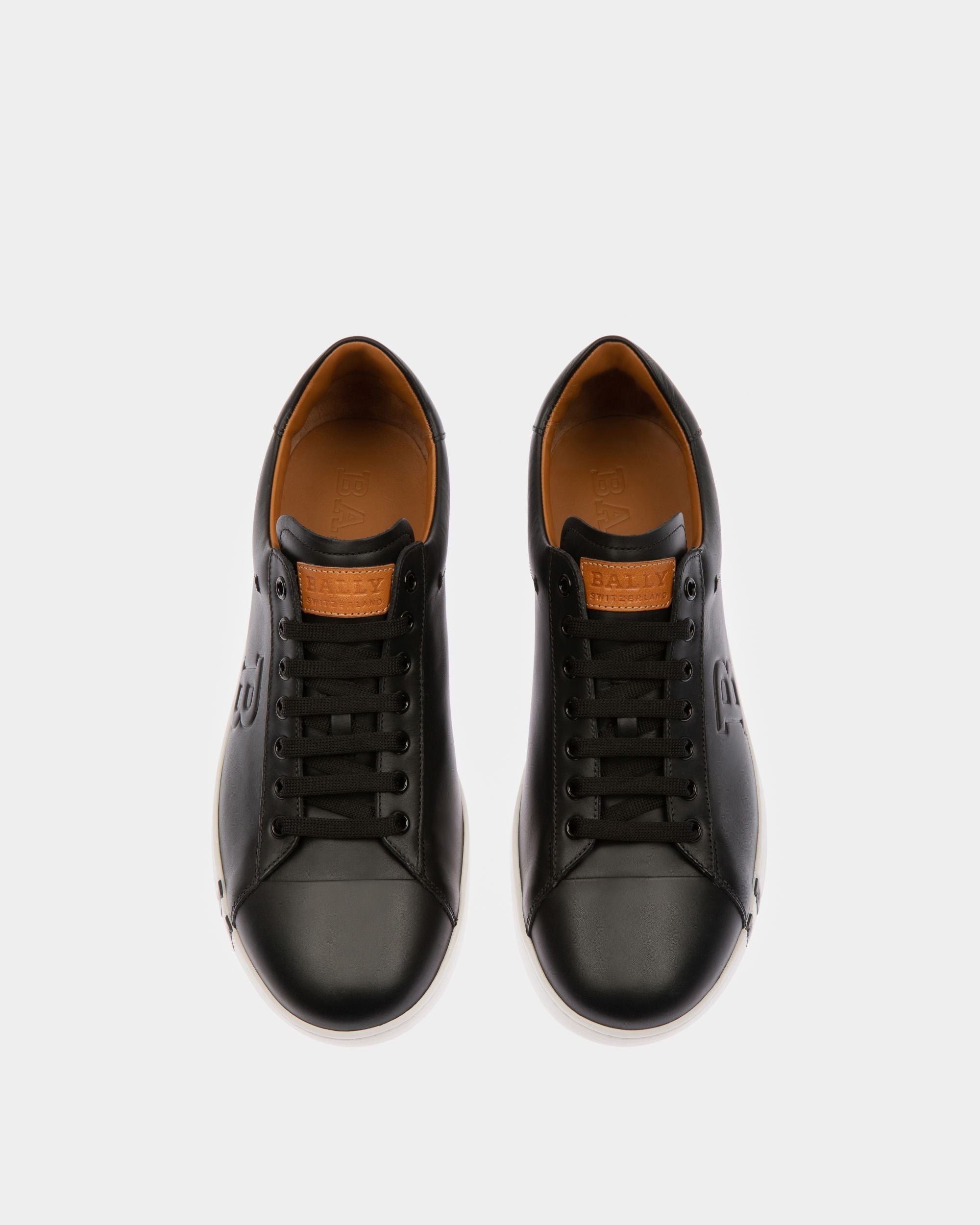 Bally Global - Asher Men's Leather Trainer In Black - Black