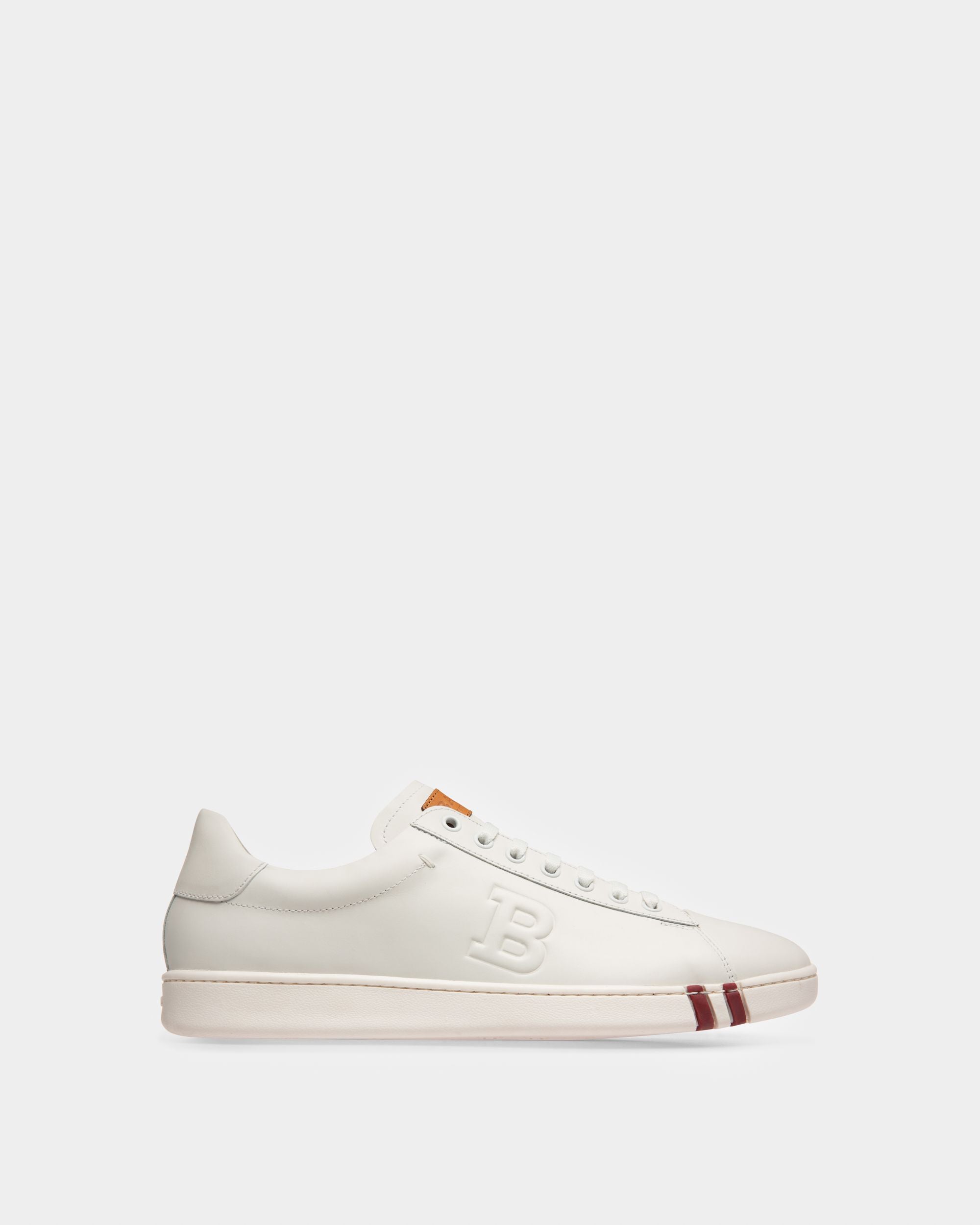 Bally Global - Asher Men's Leather Trainer In White - White