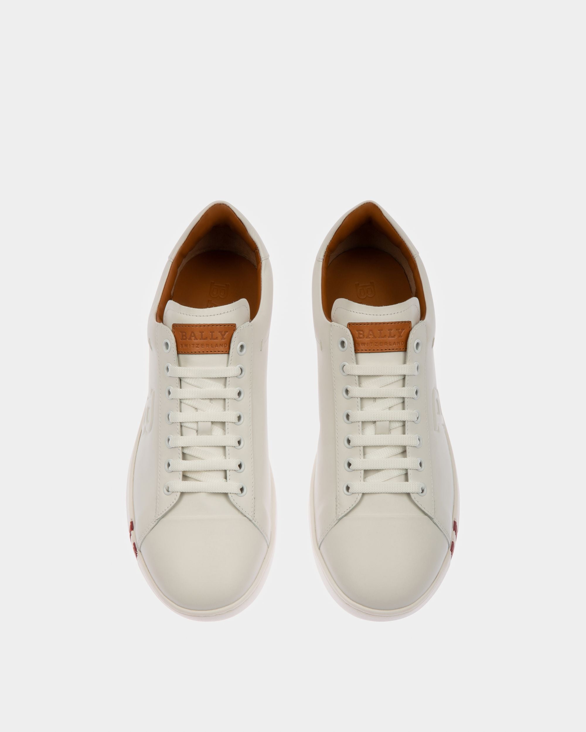 Bally Global - Asher Men's Leather Trainer In White - White