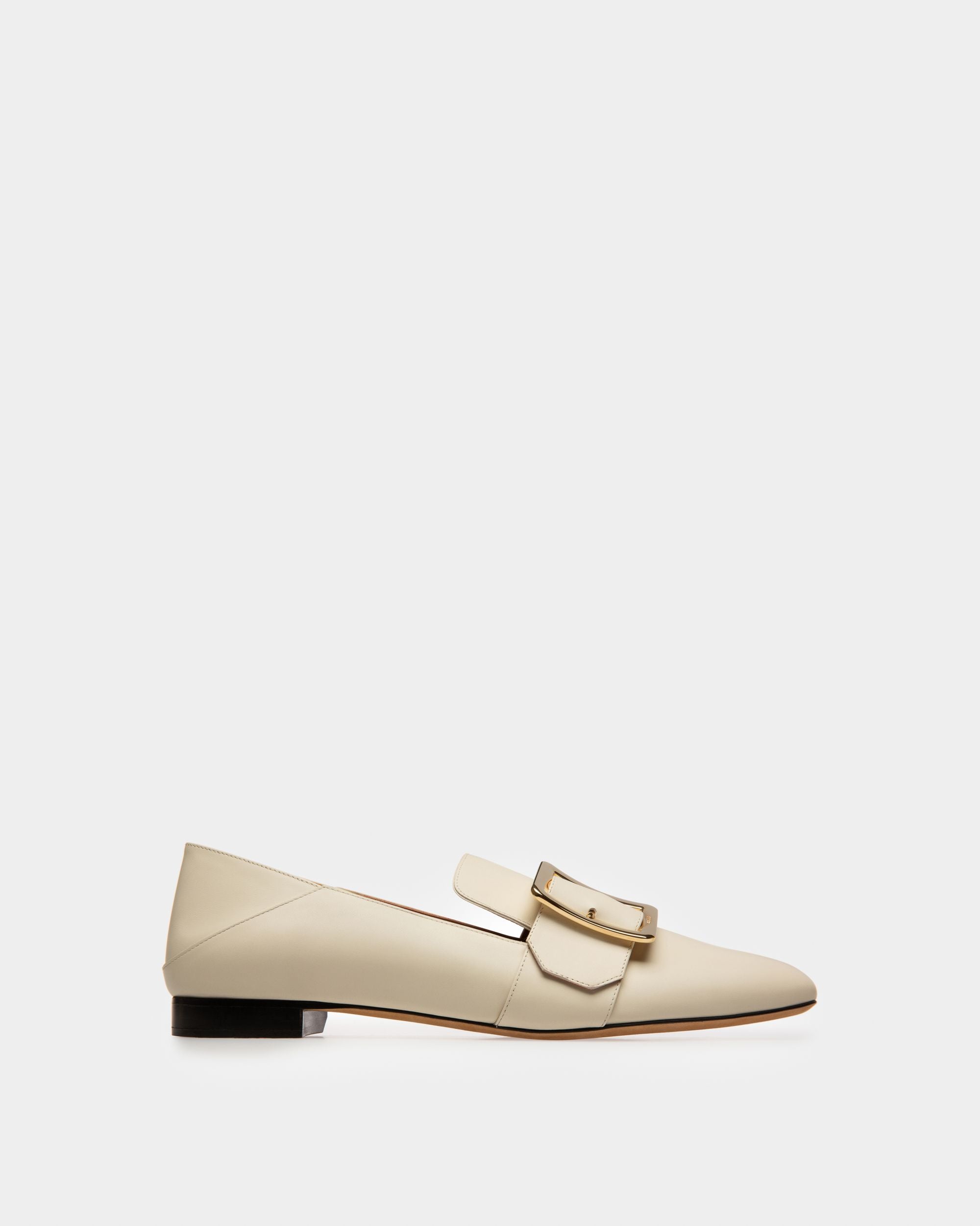 Bally Global - Janelle Women's Leather Slipper In Bone - Blanco