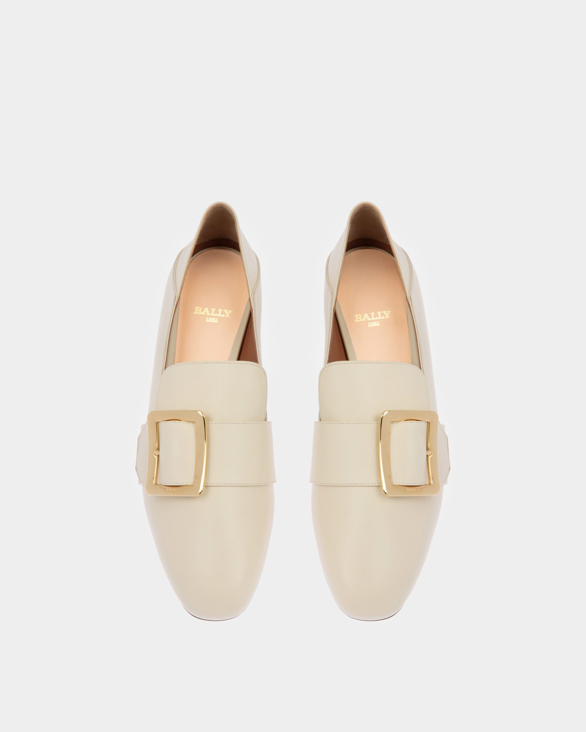 Bally Global - Janelle Women's Calf Leather Slipper In Bone - White