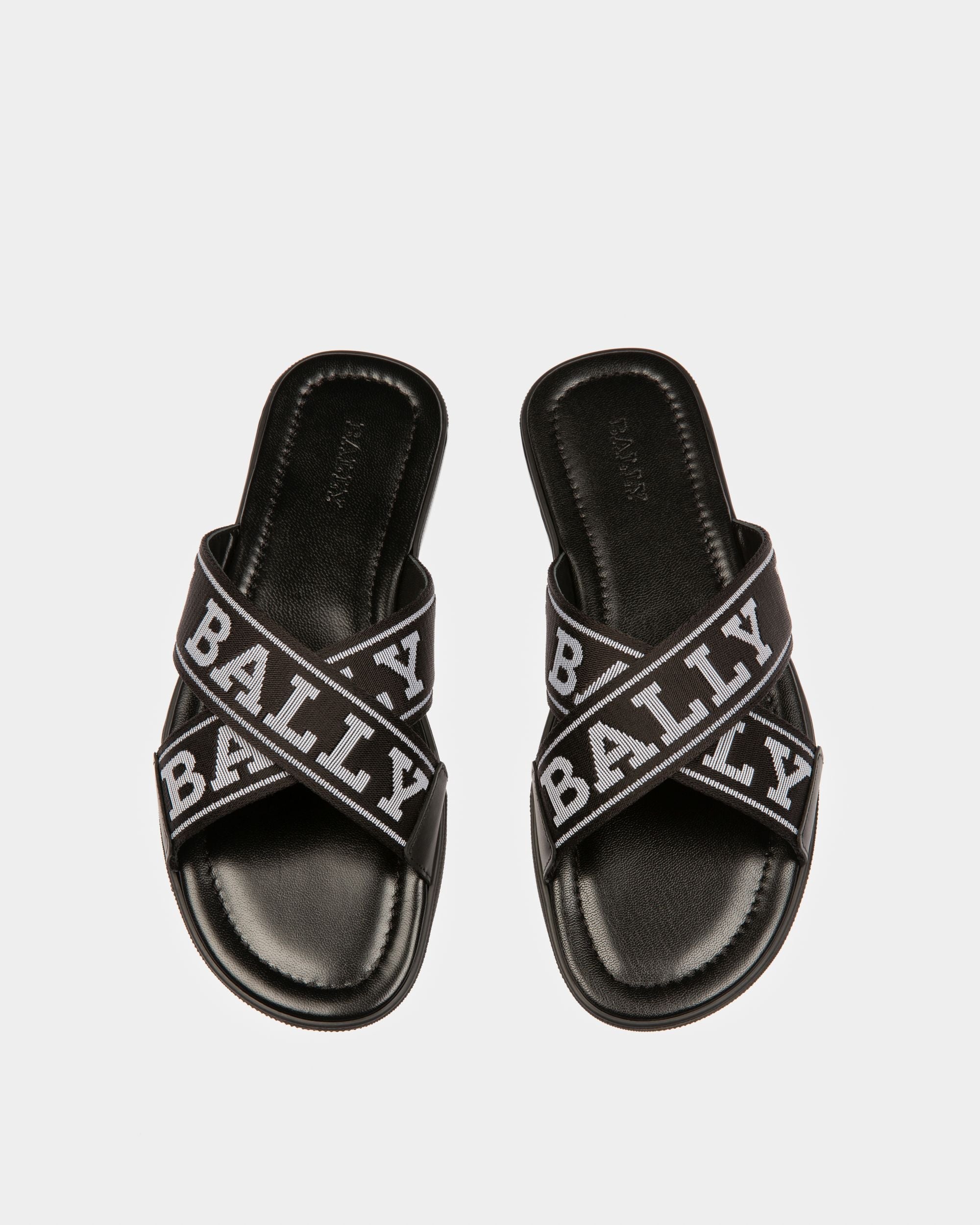 Bally Global - Bonks Fabric & Leather Sandals In Black - Black