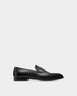 Webb Men's Calf Leather Penny Loafer In Black