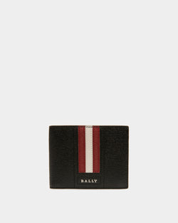 Cartera Lettering De Piel Negra