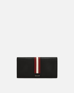 Taliro Leather Continental Wallet In Black
