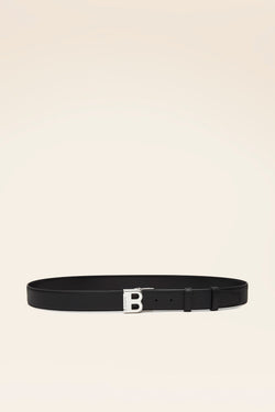 Men's Black Leather Belt