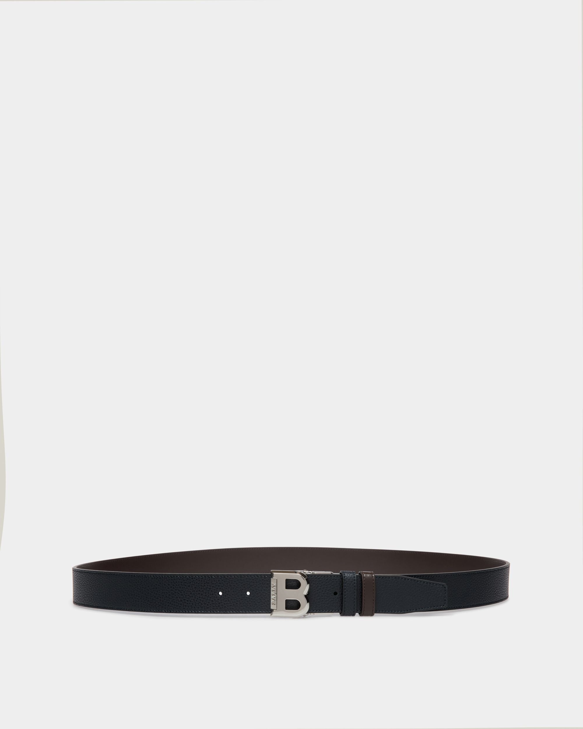 Bally Global - Adjustable-Reversible Belt In Blue Leather - Blue