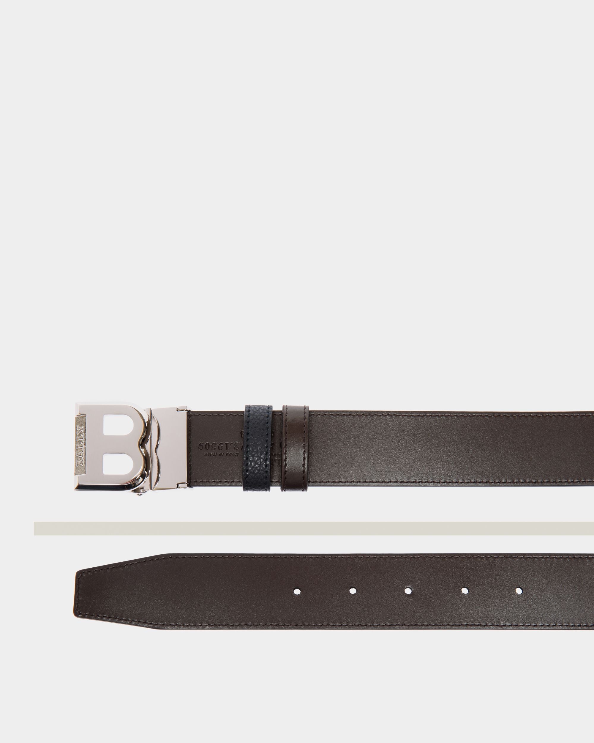 Bally Global - Adjustable-Reversible Belt In Blue Leather - Blue