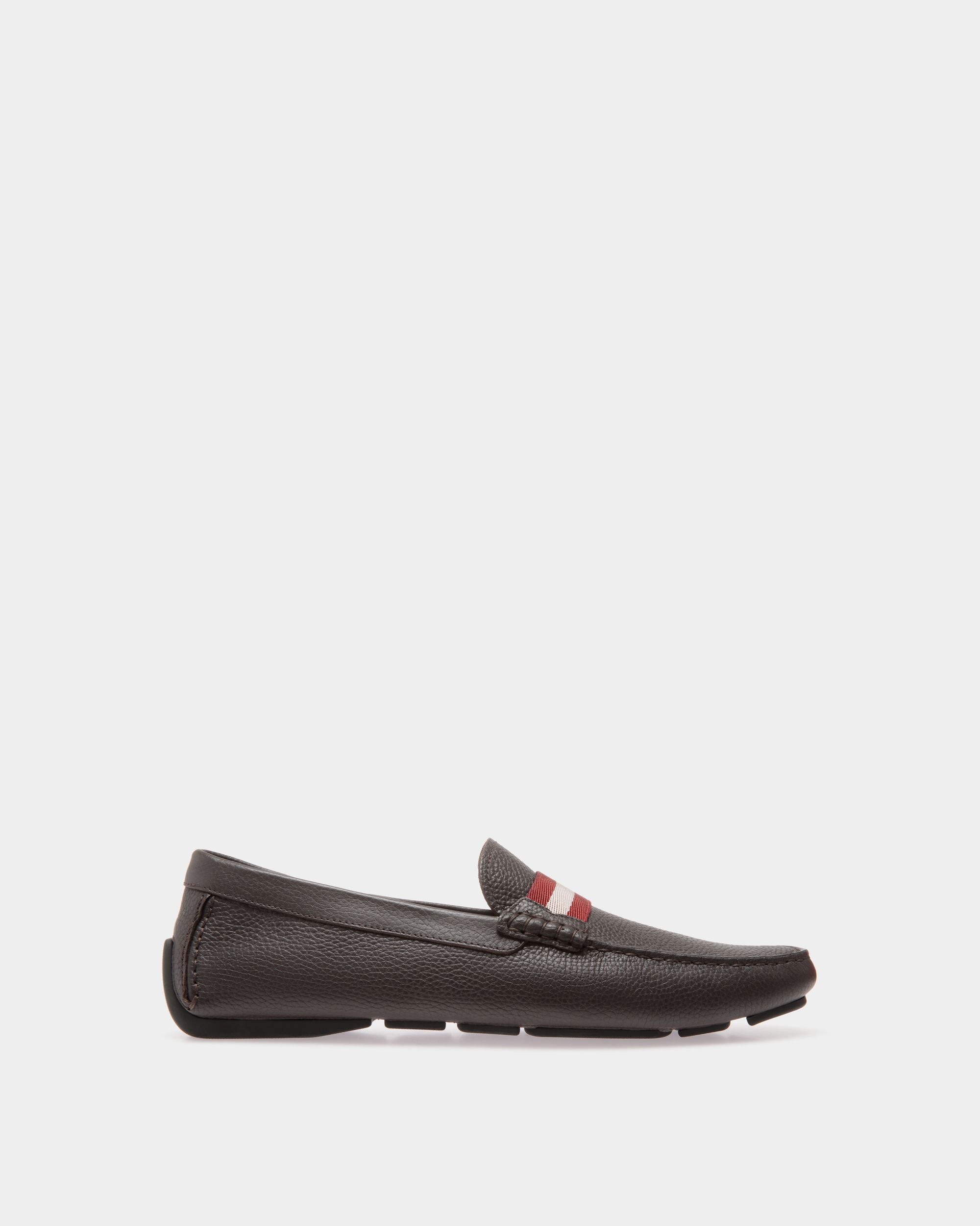 Bally Global - Driver In Grey Grained Leather - Grey