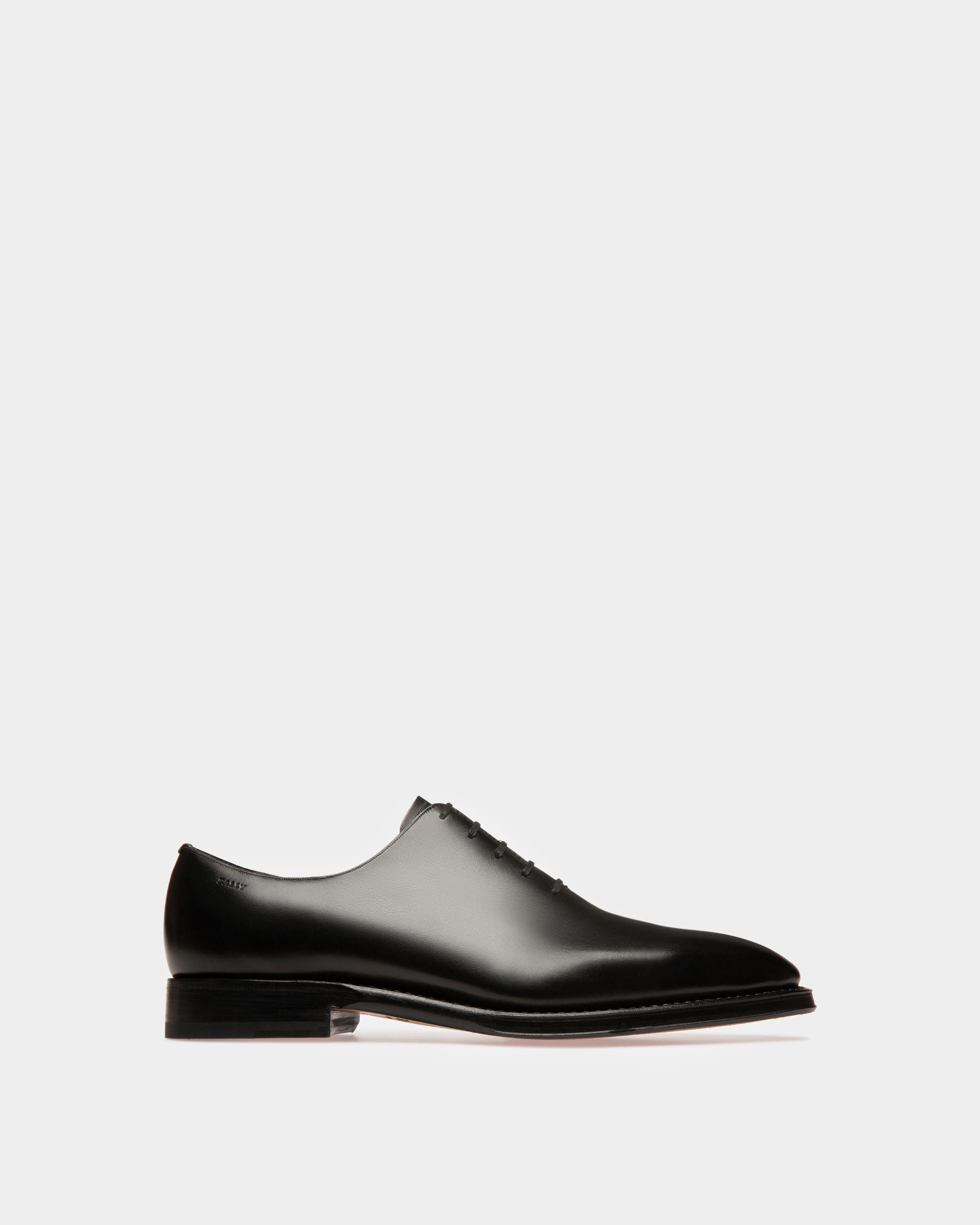 Bally Global - Scolder Men's Plain Calf Leather Oxford Shoe In Black - Black