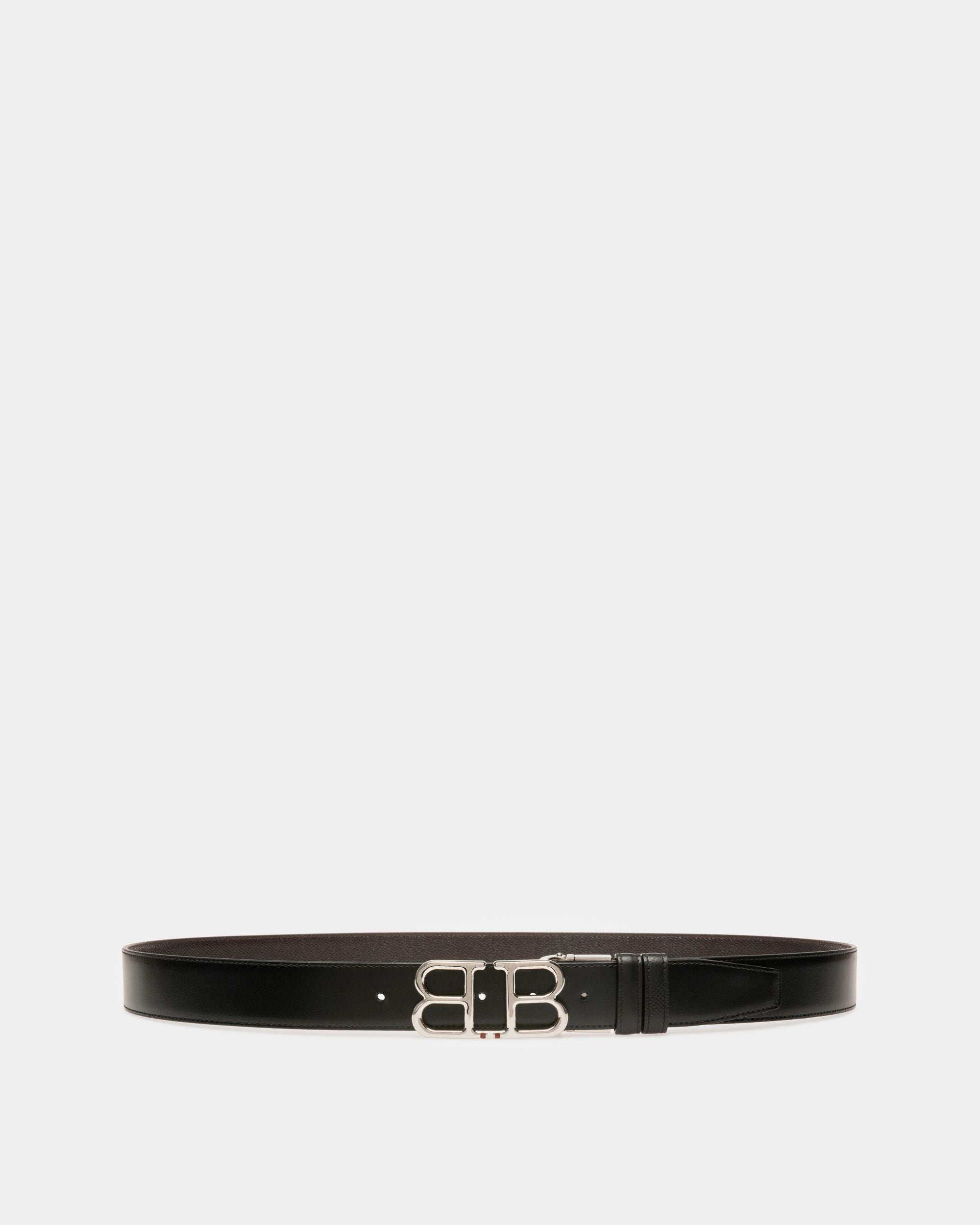 Bally Global - Britt Cinturón De 35 Mm En Piel De Color Negro - Negro