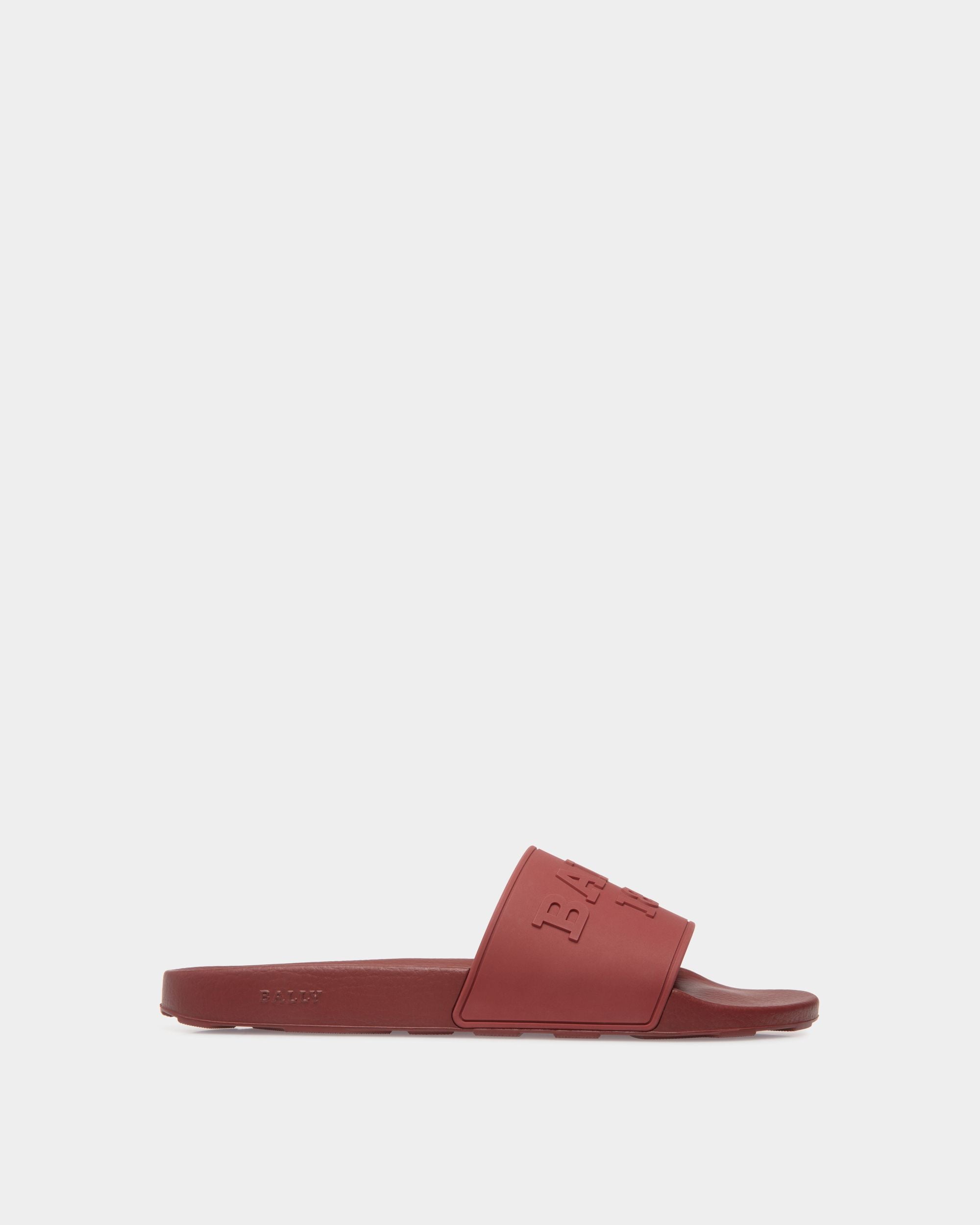 Bally Global - Slider Sandals In Red Rubber - Red