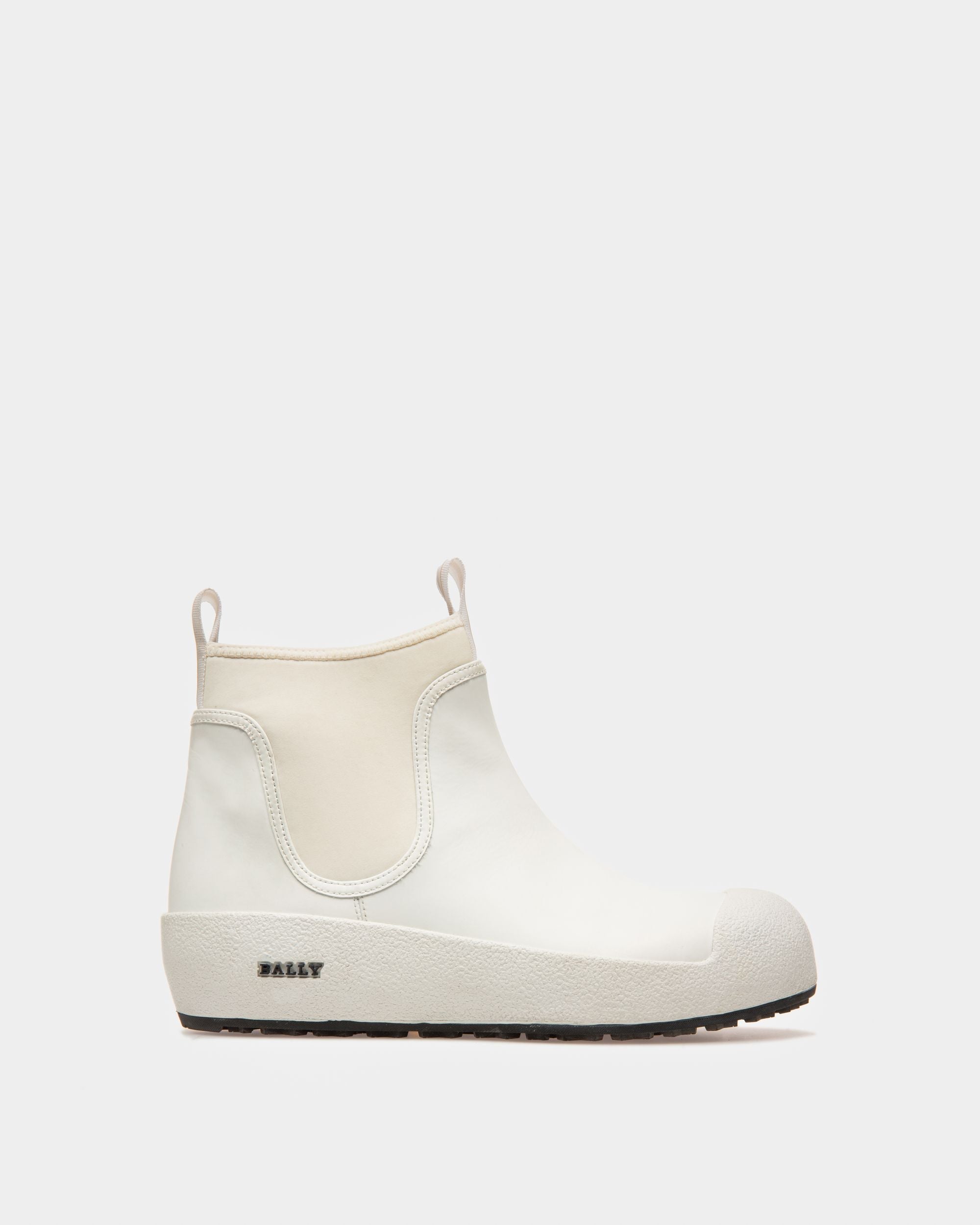 Bally Global - Gadey Leather And Rubber Boots In White - Blanc