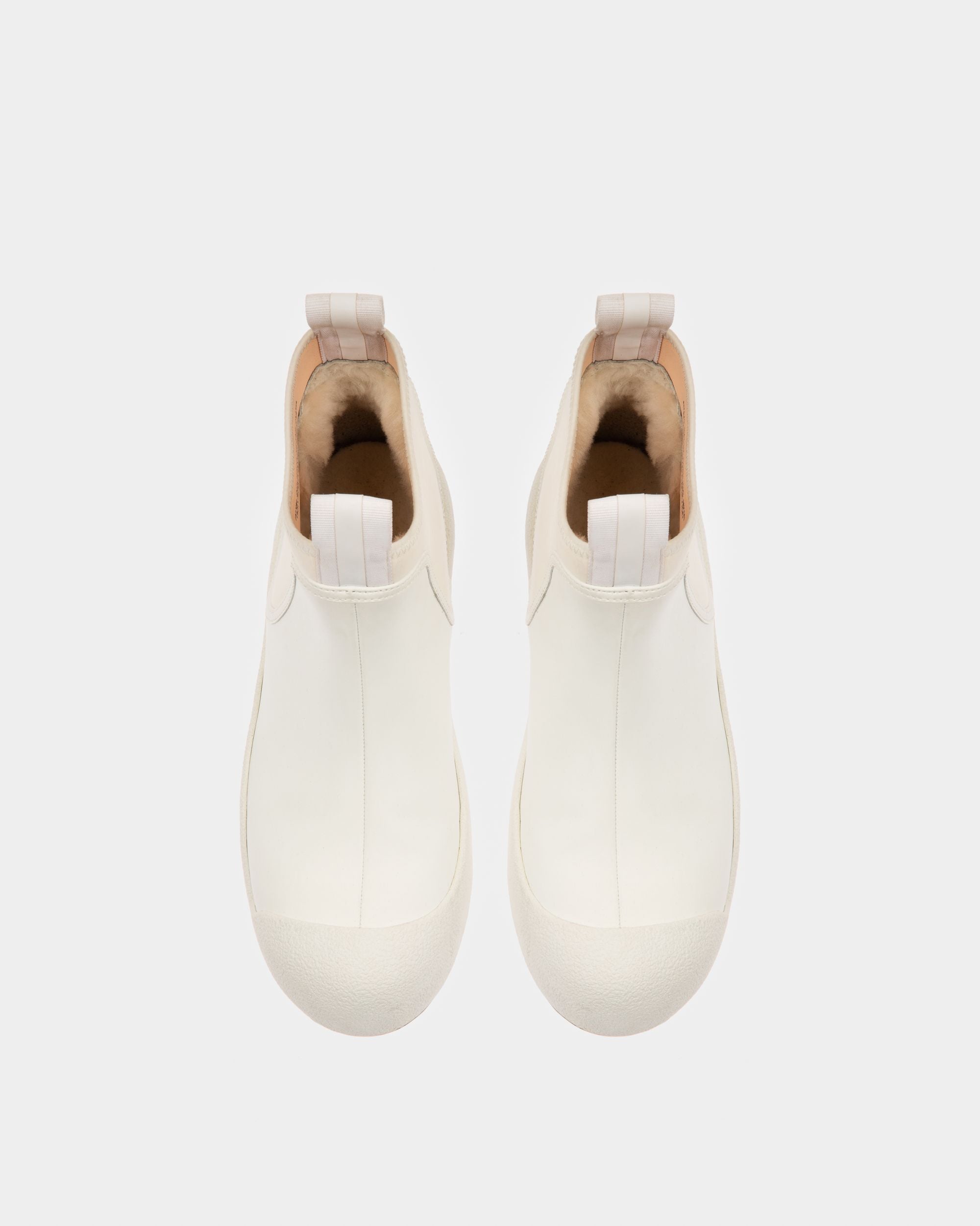 Bally Global - Gadey Leather And Rubber Boots In White - Blanc