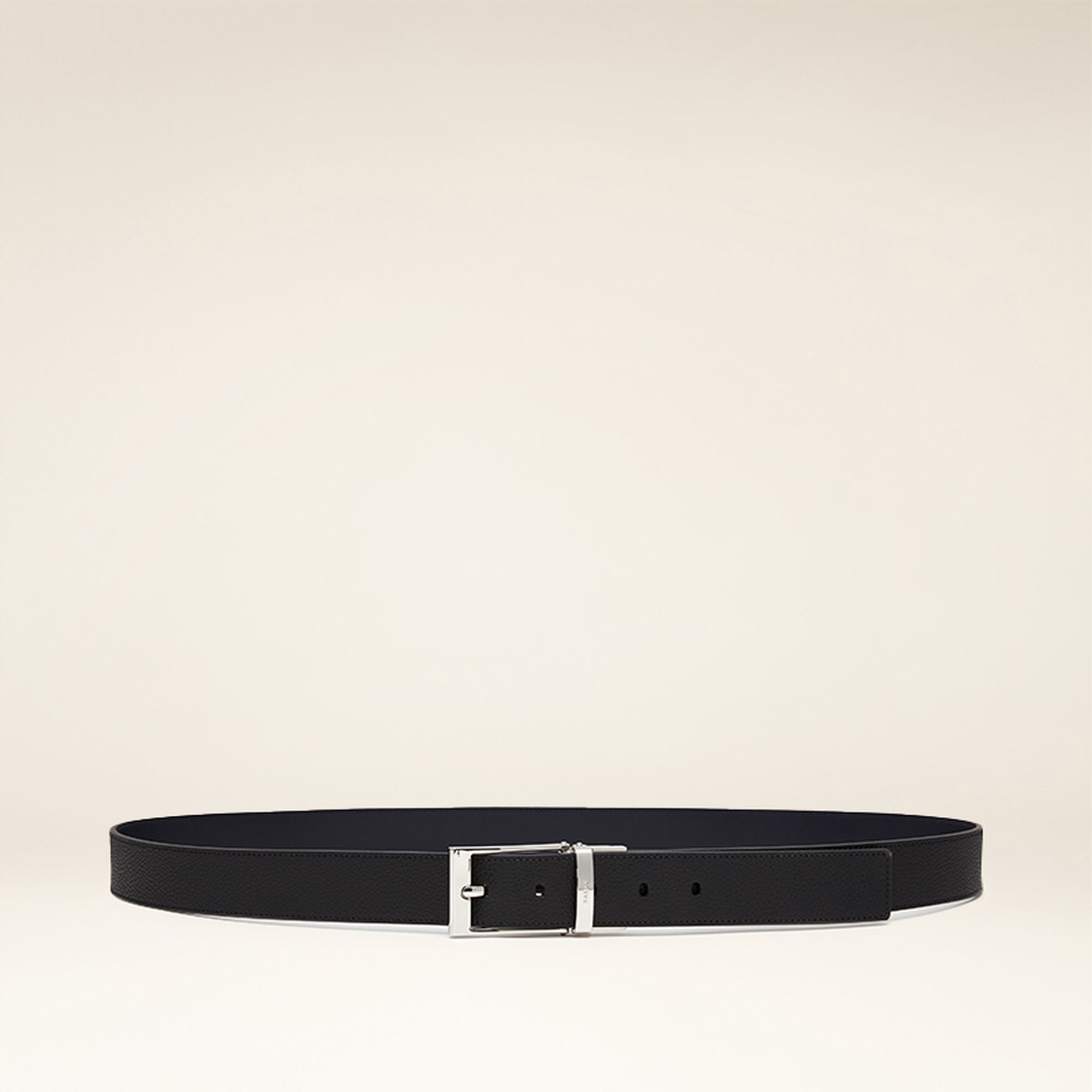 Bally Global - Men's Black Casual Leather Belt - Black