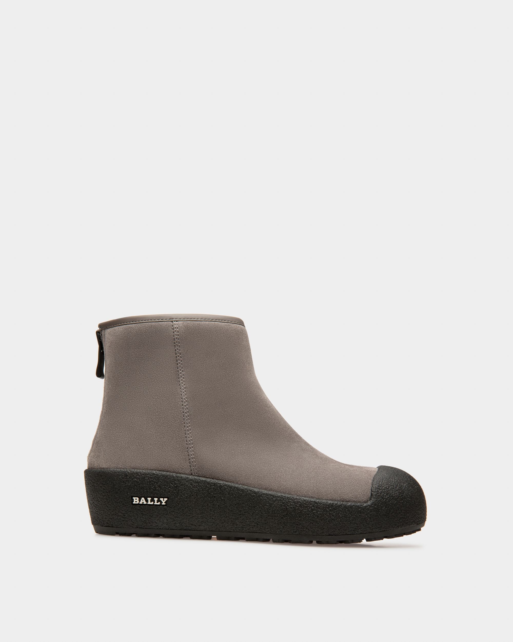 Bally Global - Guard Ii Botas De Nieve De Piel En Mineral Oscuro - Gris