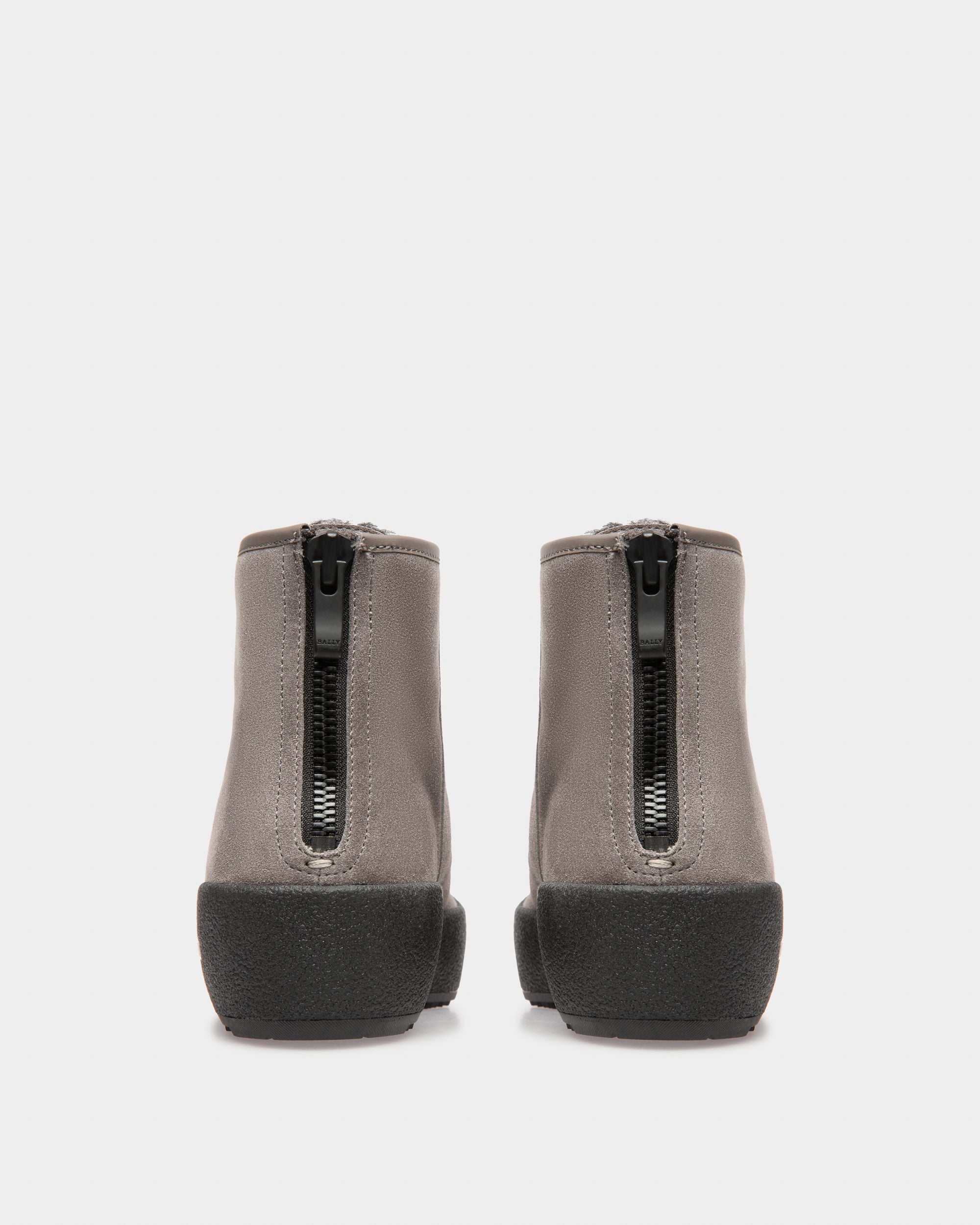 Bally Global - Guard Ii Leather Snow Boots In Dark Mineral - Grey
