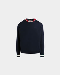 Pull En Laine Mérinos Bleue